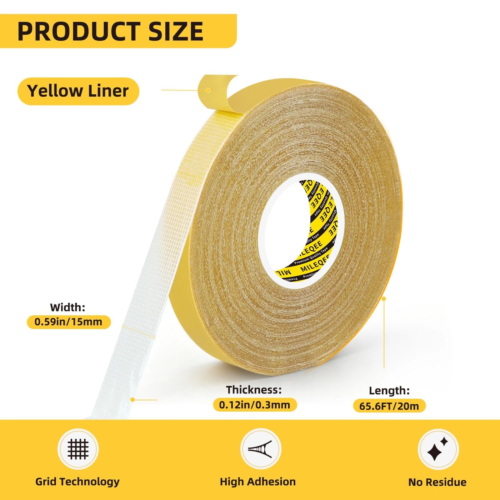 High Adhesive Double Sided Tape Heavy Duty (66 Foot)