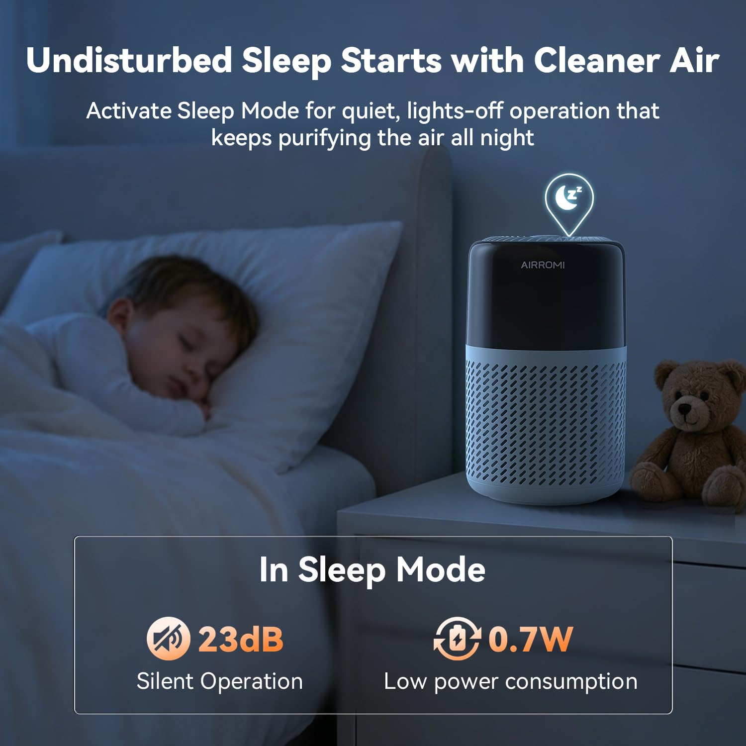 HEPA Air Purifier for Bedroom&Home