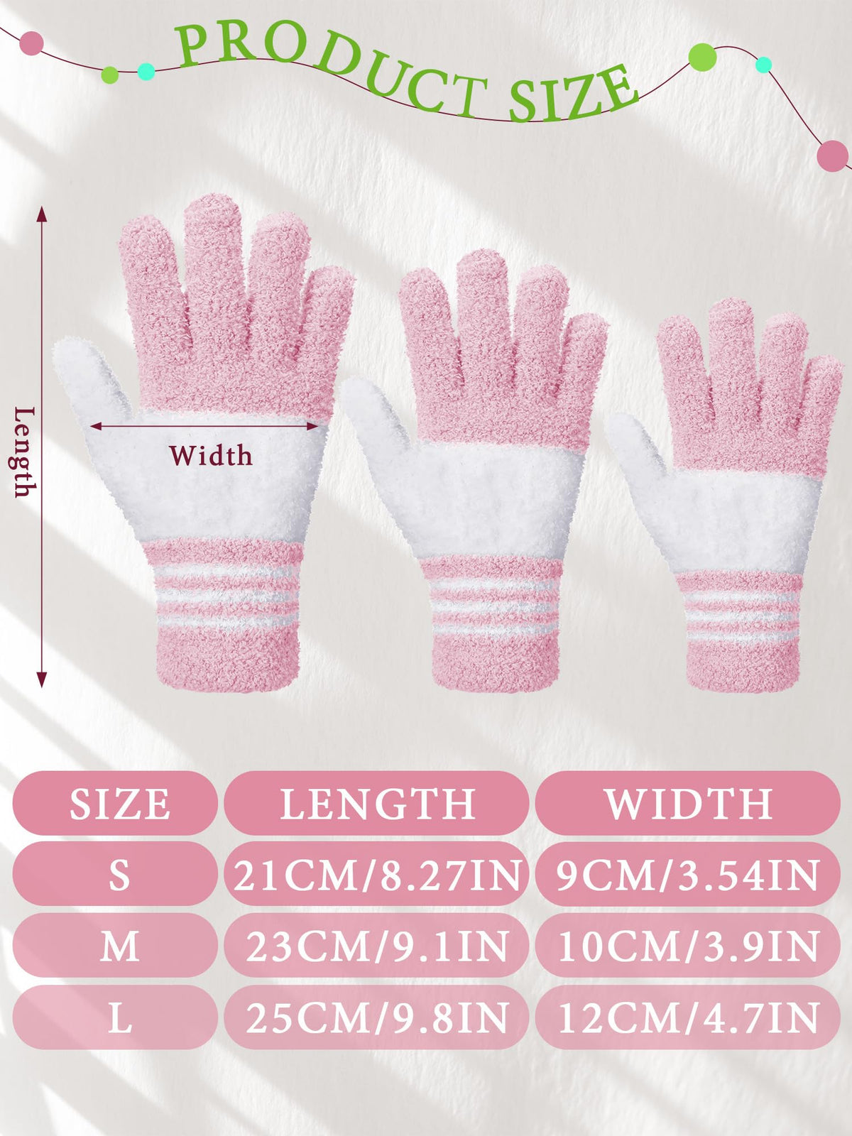 3 Pairs Microfiber Dusting Gloves for Plants Leaf (3 Count)