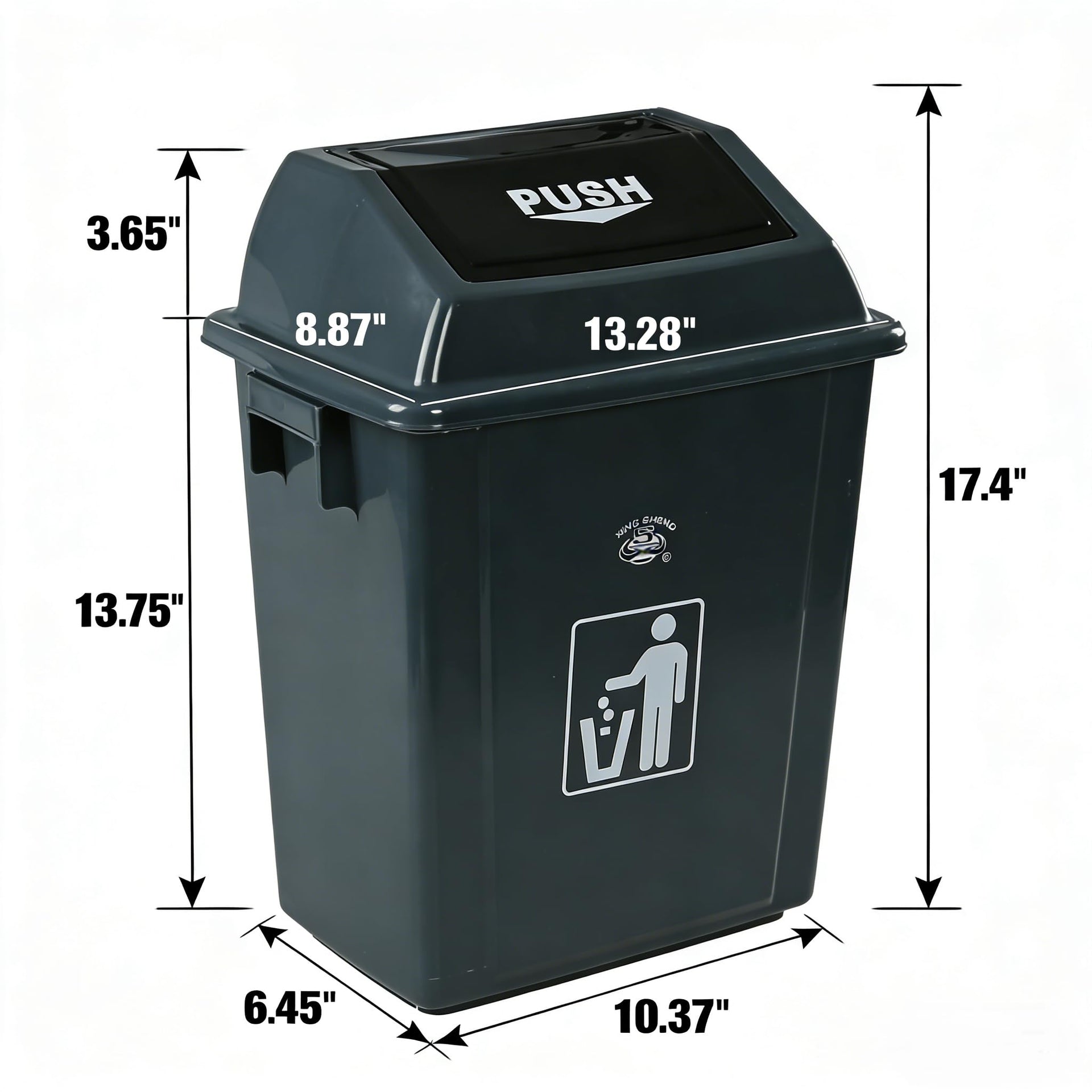 8 Gallon Small Trash Can 4 (4 Count)