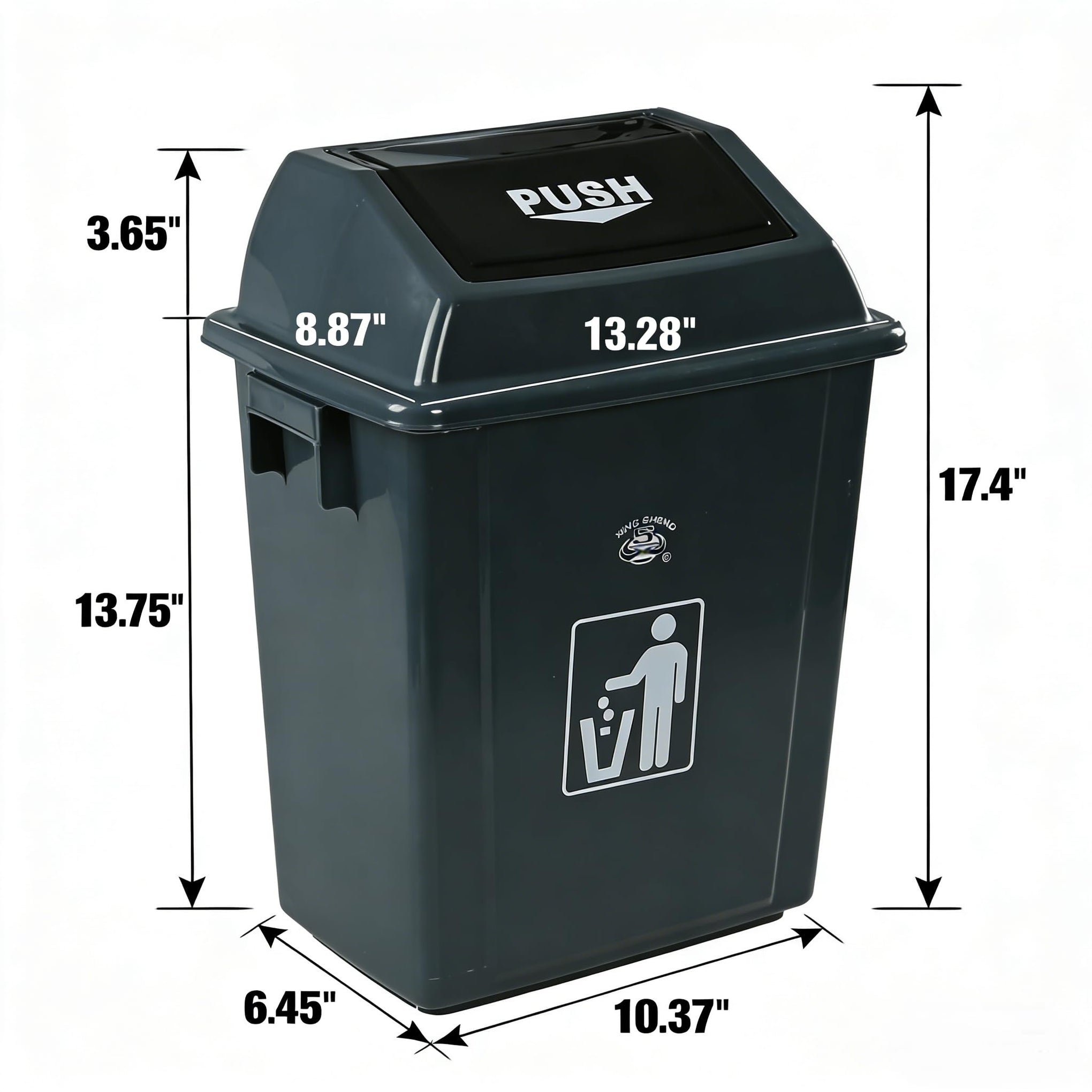 8 Gallon Small Trash Can 4 (4 Count)