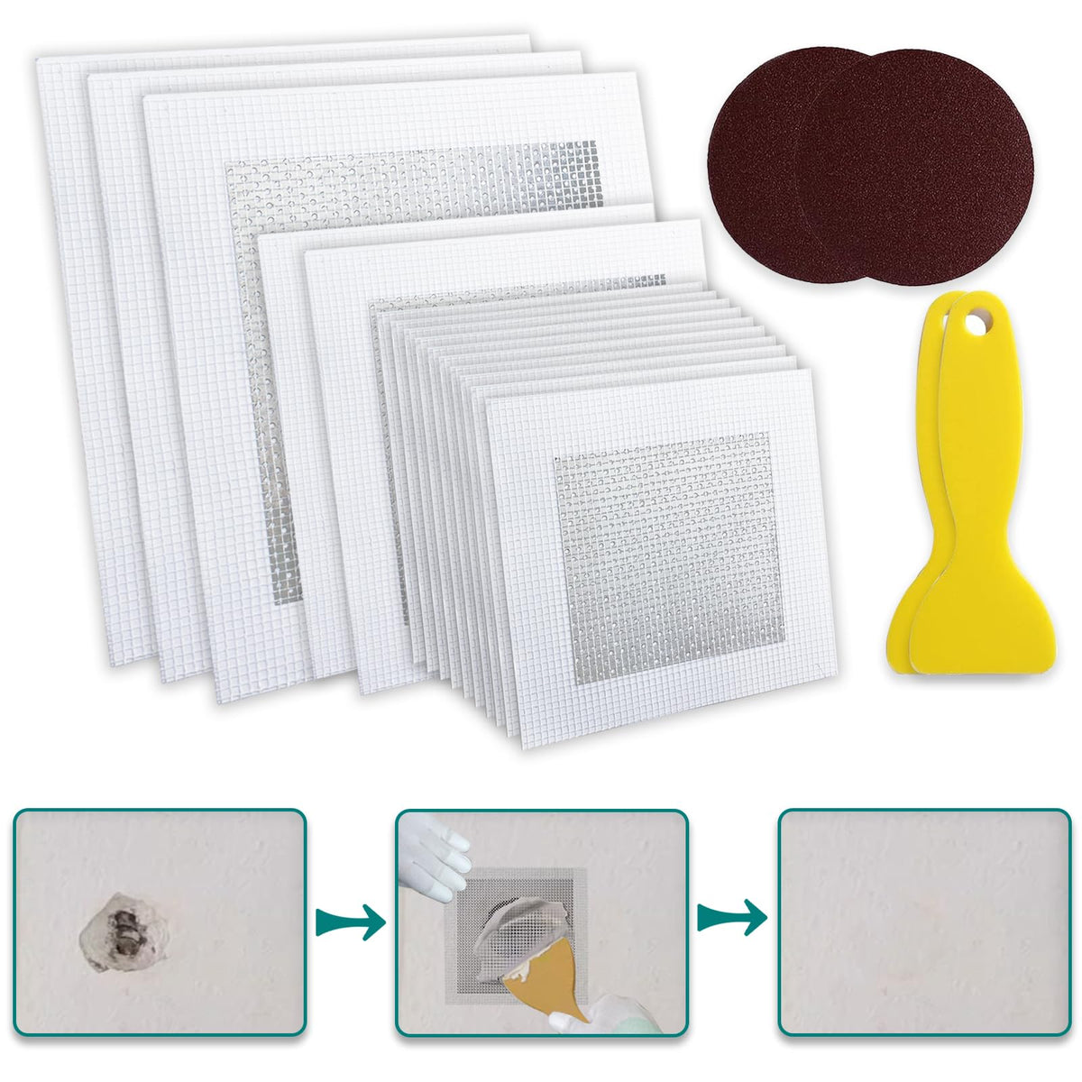 19 Pack Drywall Repair Kit for Large Holes