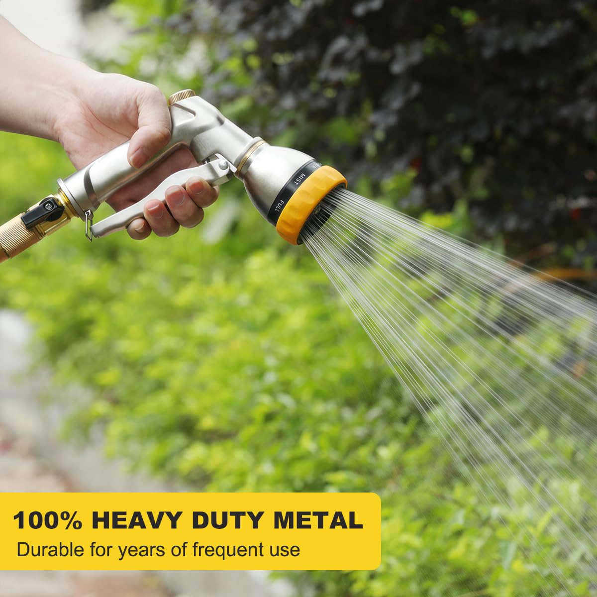 Metal Garden Hose Nozzle Heavy Duty