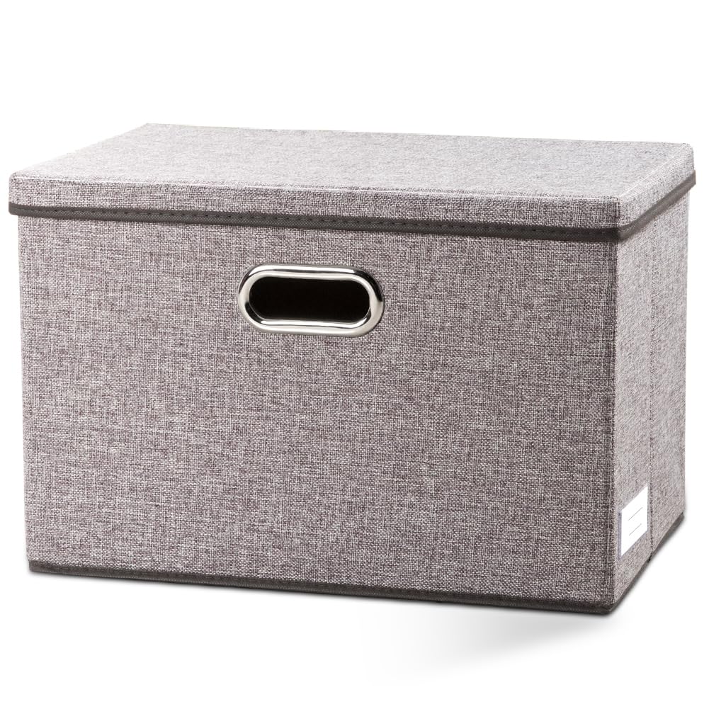 Large Foldable Storage Bin with Lid [1