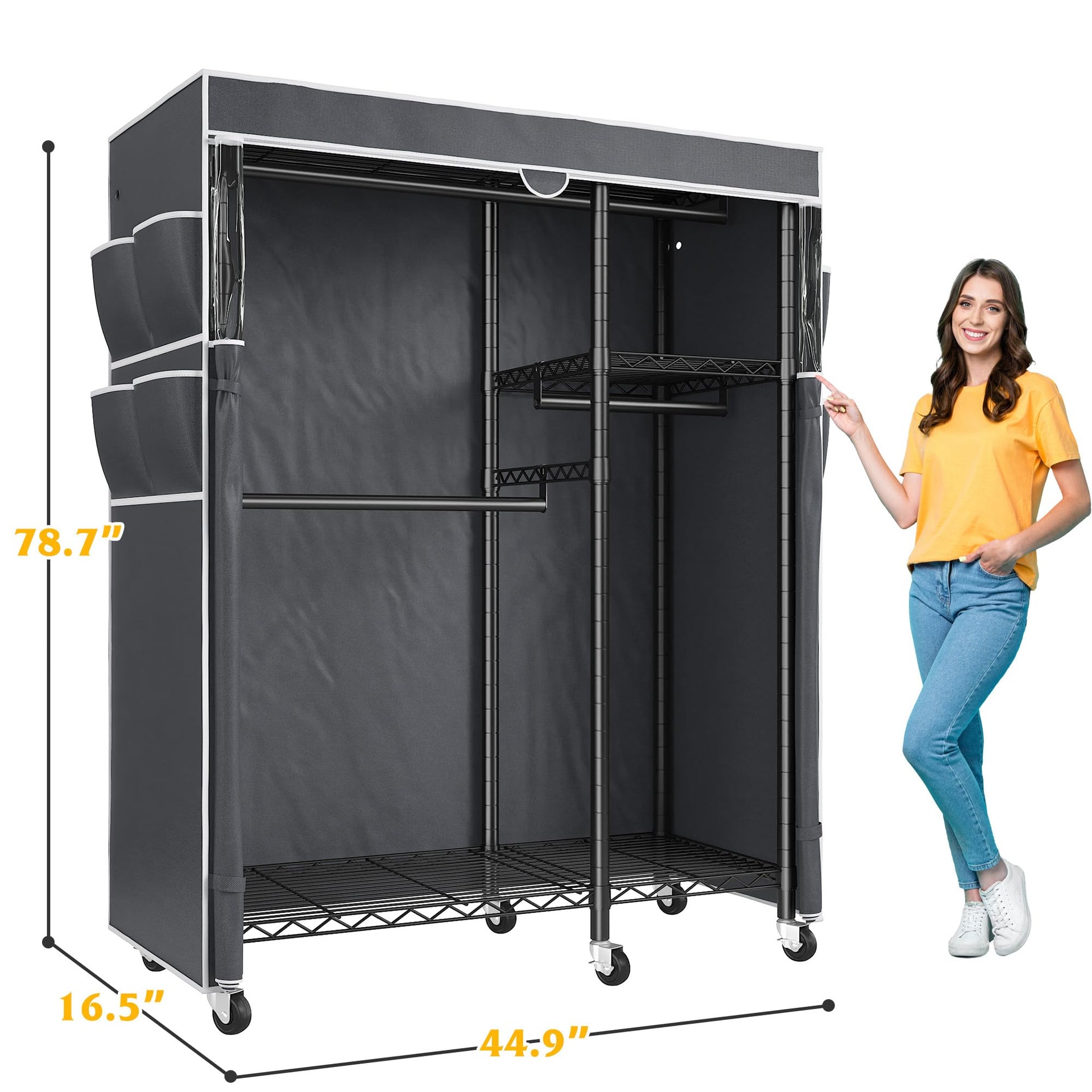 Clothes Rack with Cover