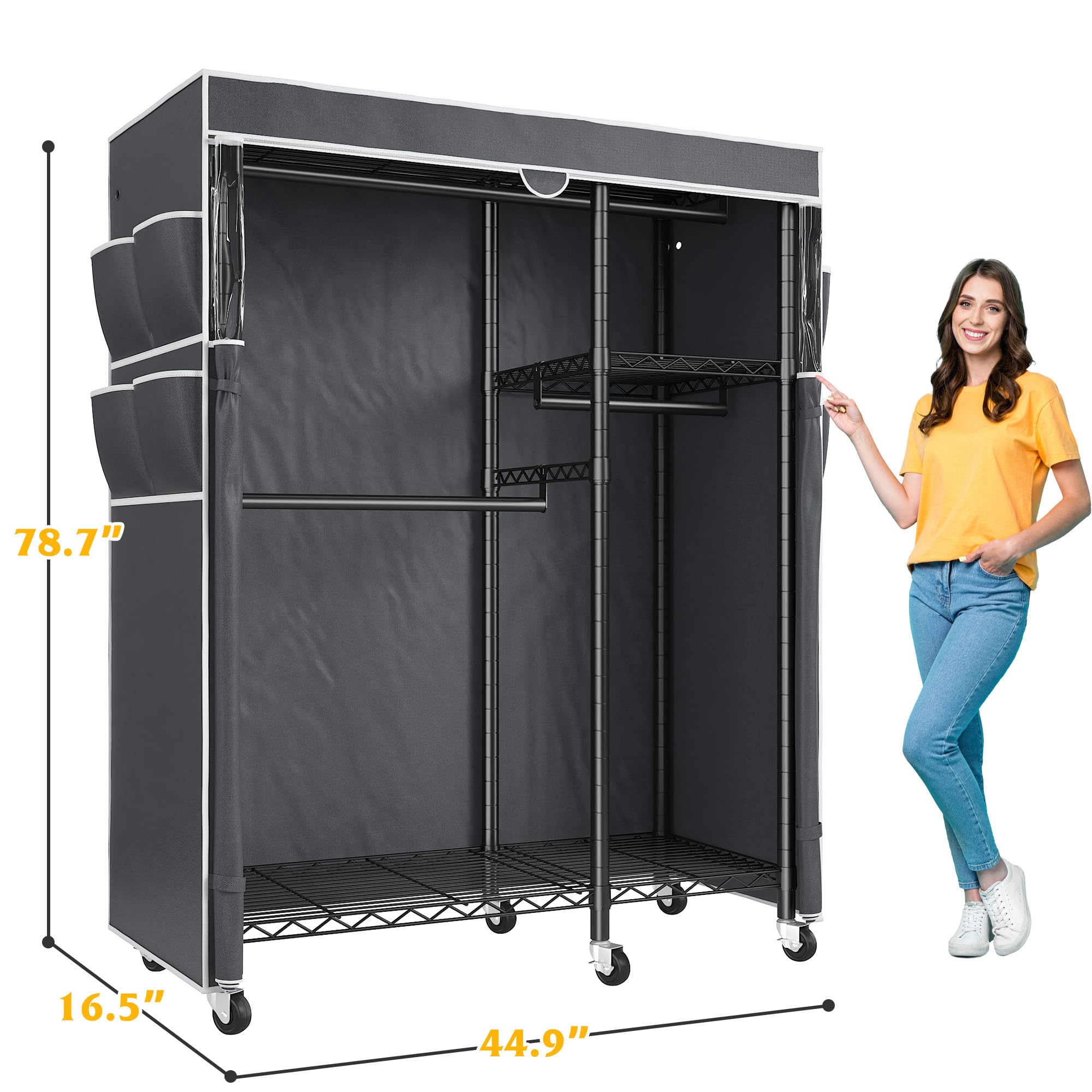 Clothes Rack with Cover