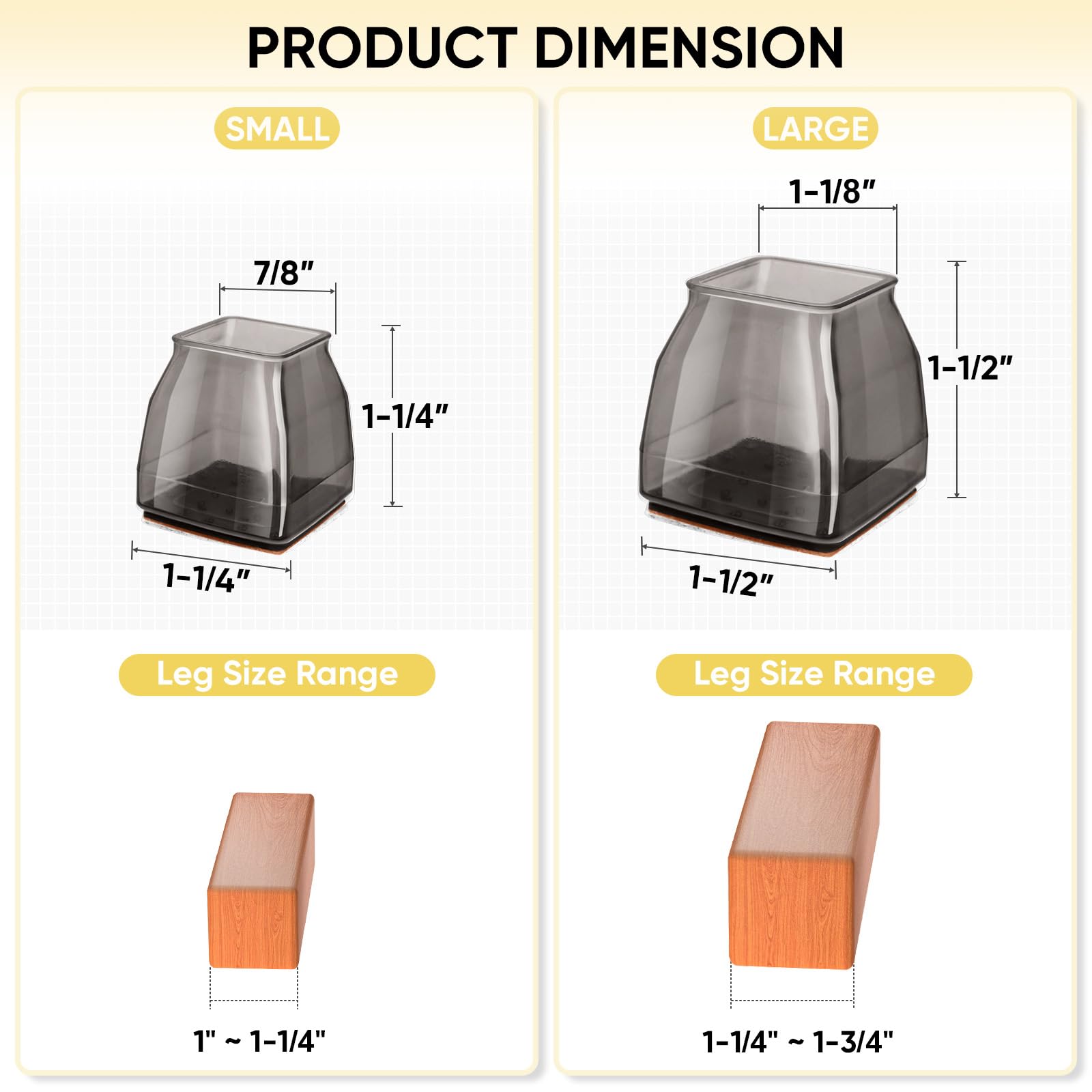 Silicone Chair Leg Floor Protectors
