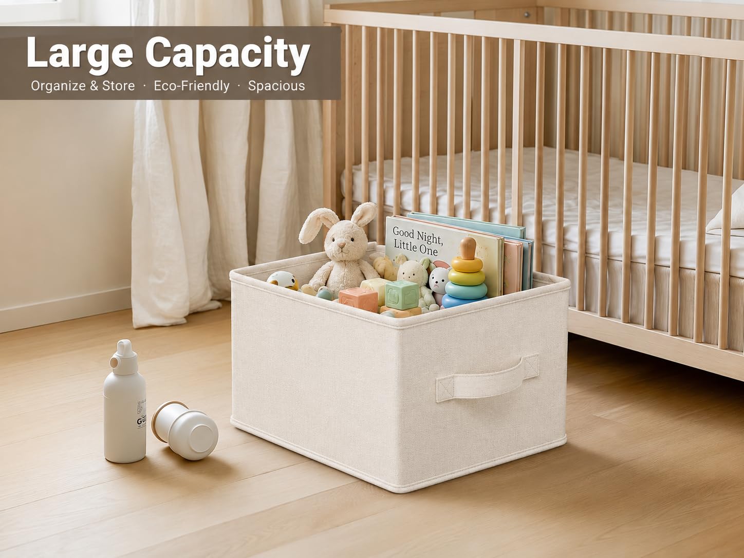 3 Pack Fabric Storage Bins for Shelves (3 Count)