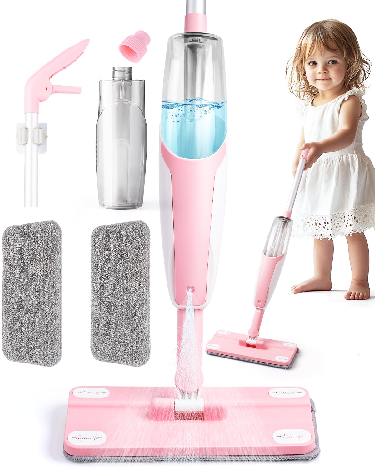 Pink Mini Spray Mop for Toddler
