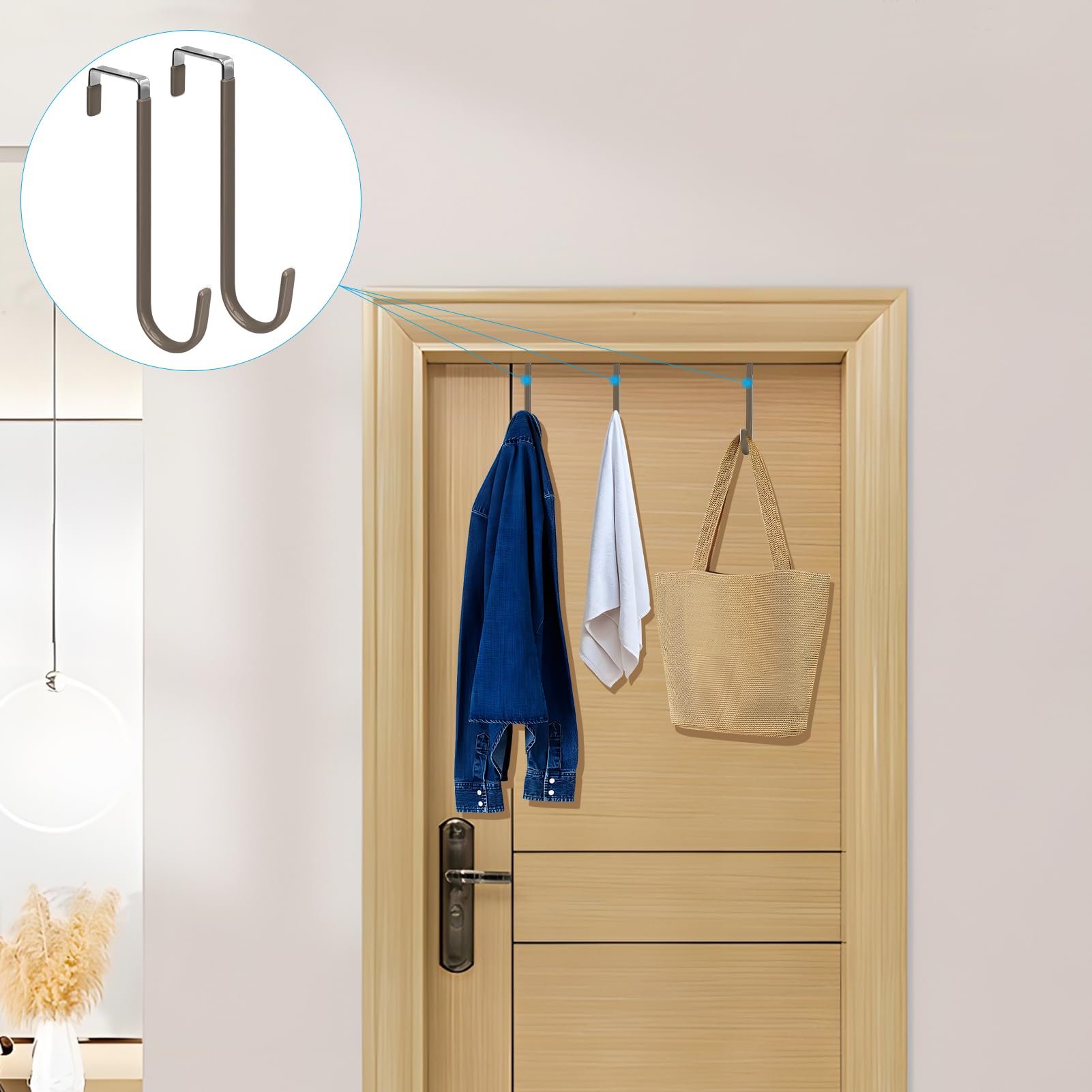Over the Door Hooks (4 Count)