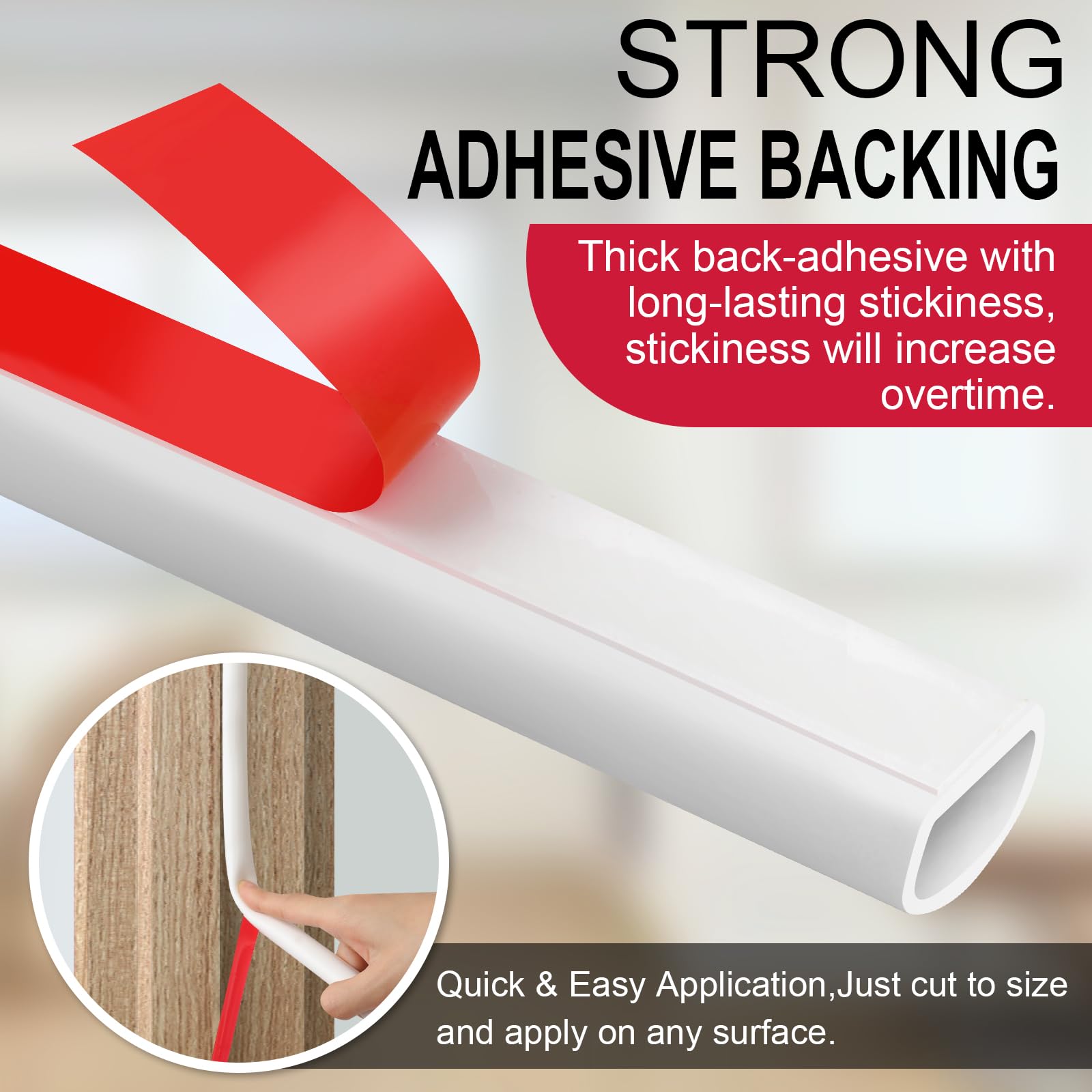 Silicone Weather Stripping Door Seal (19.7 Foot)