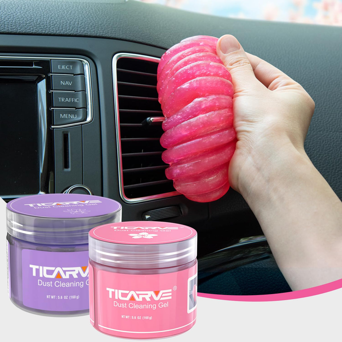 2 Pack Cleaning Gel for Car Putty Car Accessories Car Detailing Kit