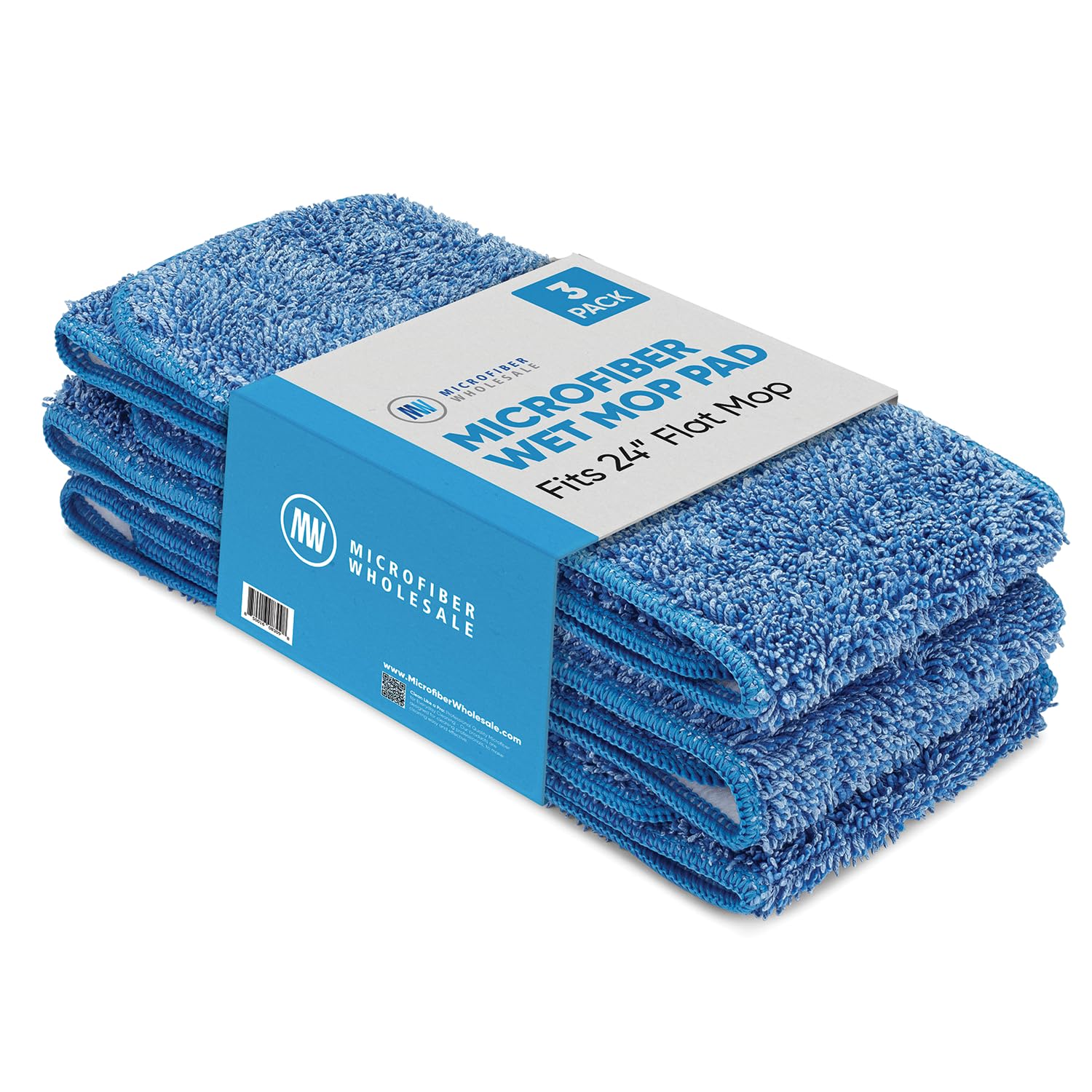 24 inch Microfiber Mop Pads (3 Count)