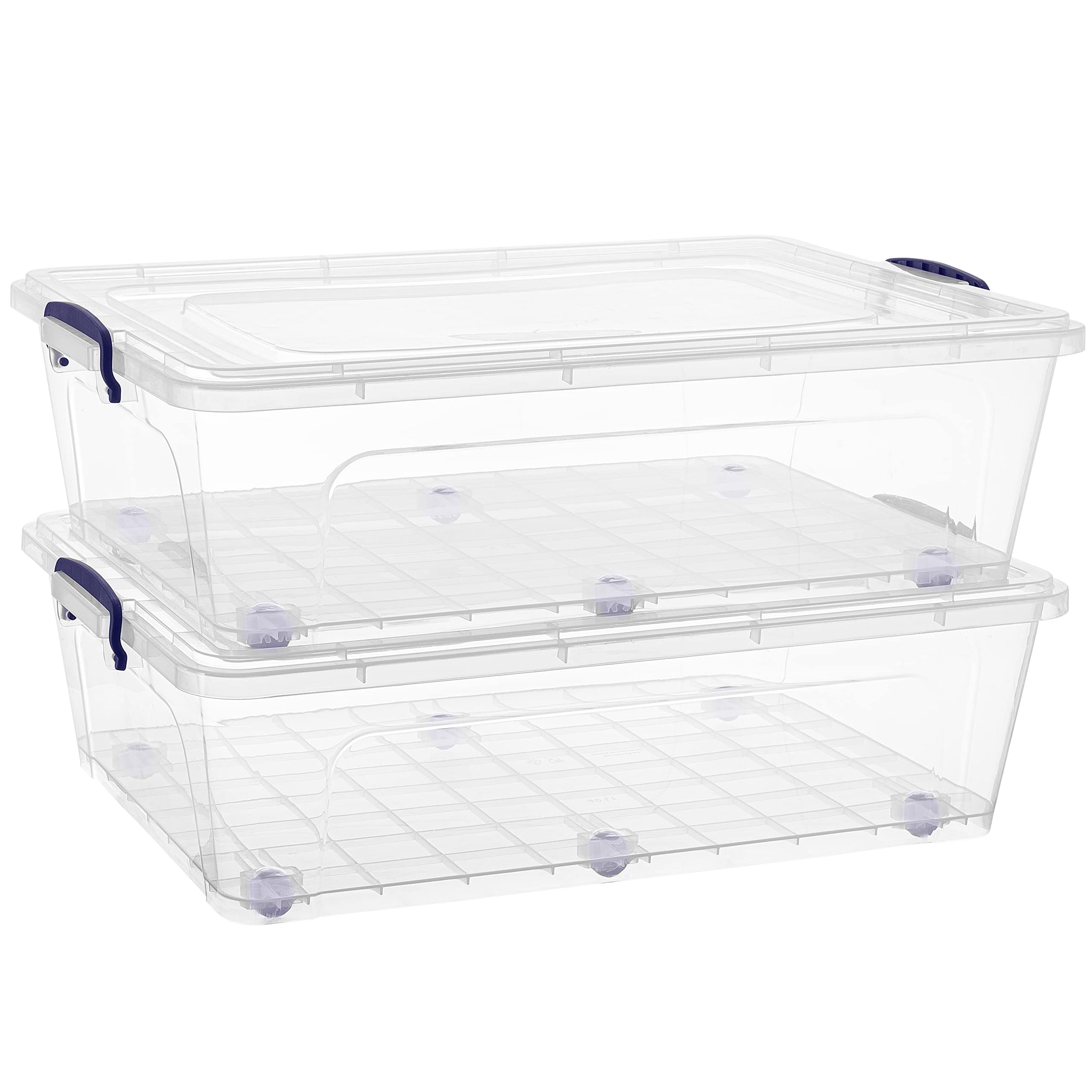 Storage Bins with Lids (2 Count)