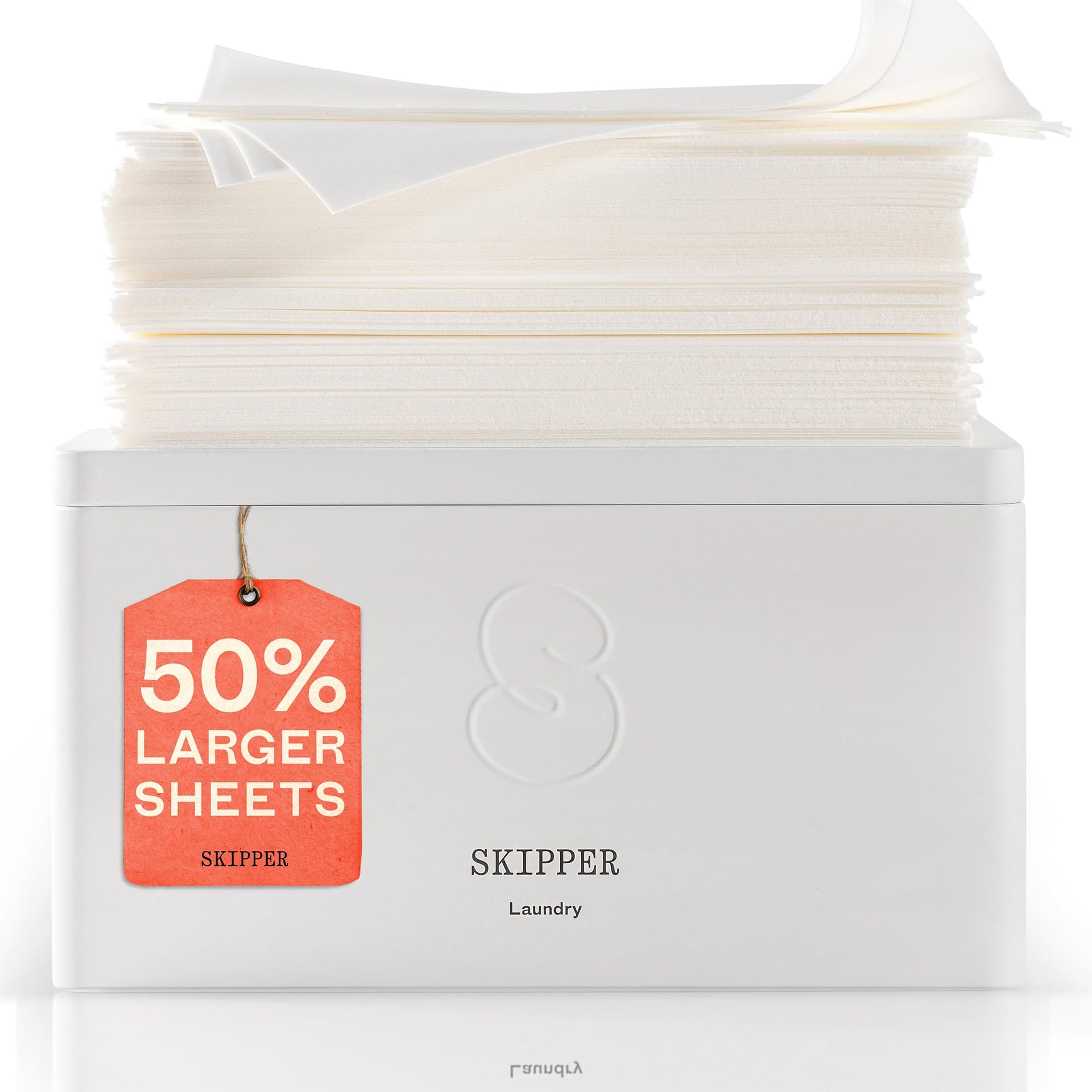 Skipper 50% LARGER Laundry Detergent Sheets Starter Kit (120 Count)