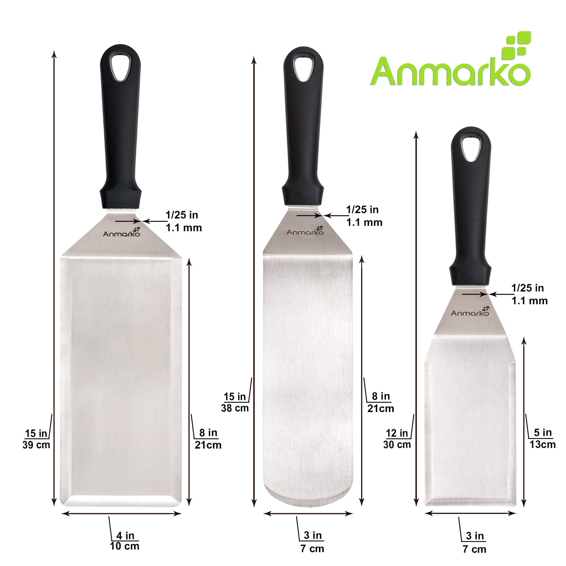 Griddle Spatula Set (3 Count)