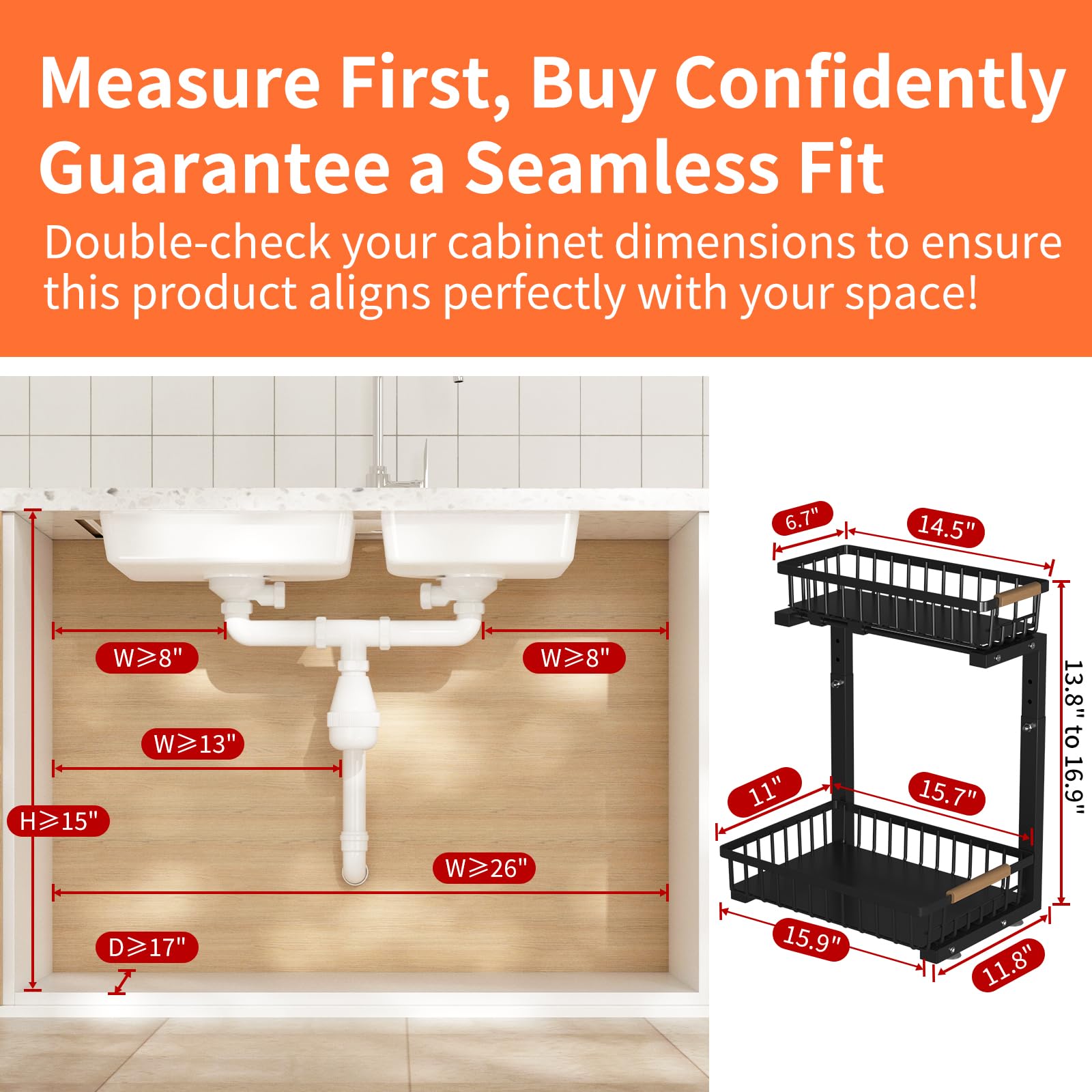 Under Sink Organizer (2 Count)
