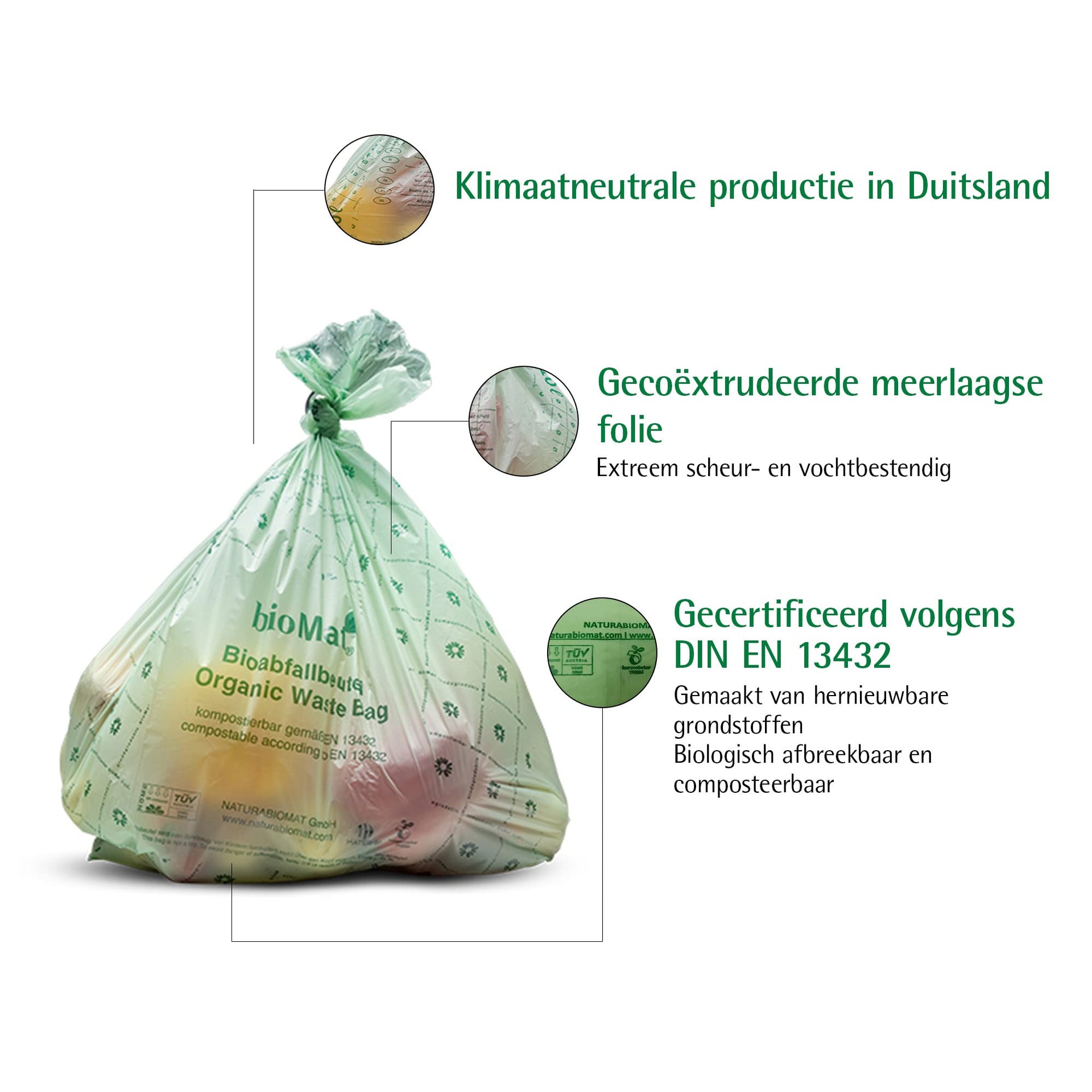 8 Gallon Compostable Food Scrap Bags (20 Count)