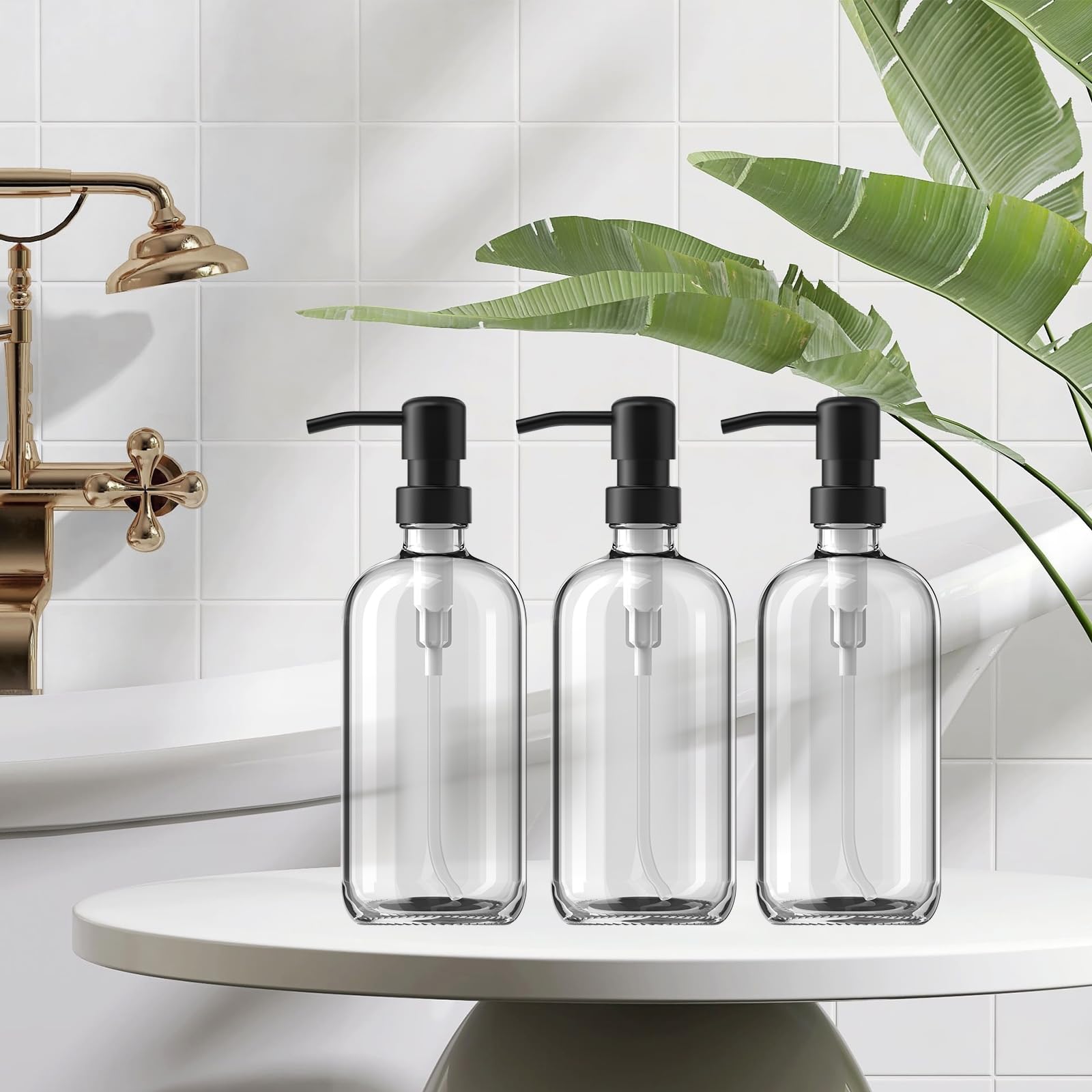 Shampoo and Conditioner Dispenser (3 Count)