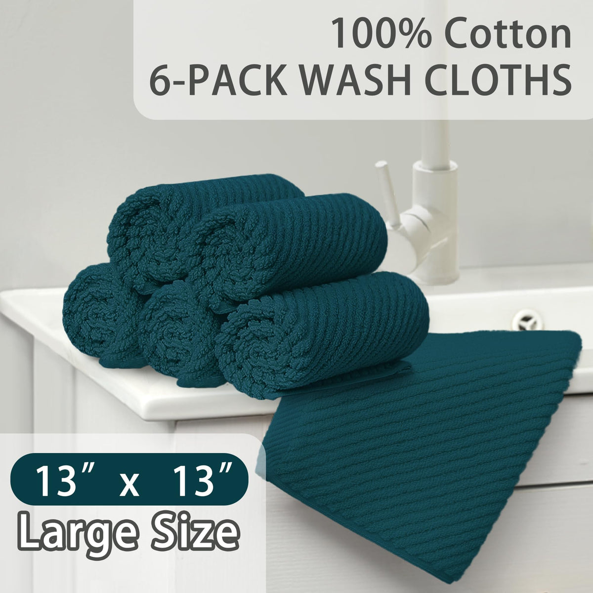 Face Towels 6PC (6 Count)