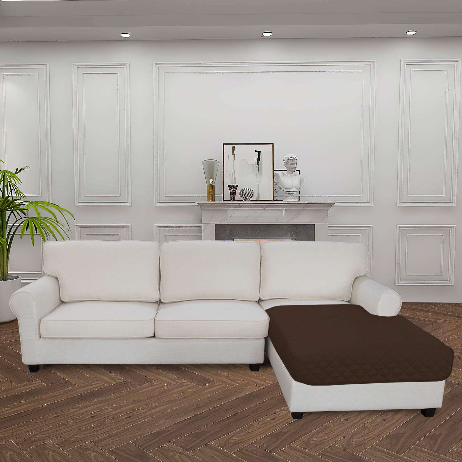 Sectional Couch Covers for Dogs L Shape Sofa Cover Reversible Sofa Slipcover Chaise Lounge Cover Furniture Protector Cover for Pets Dog Cat
