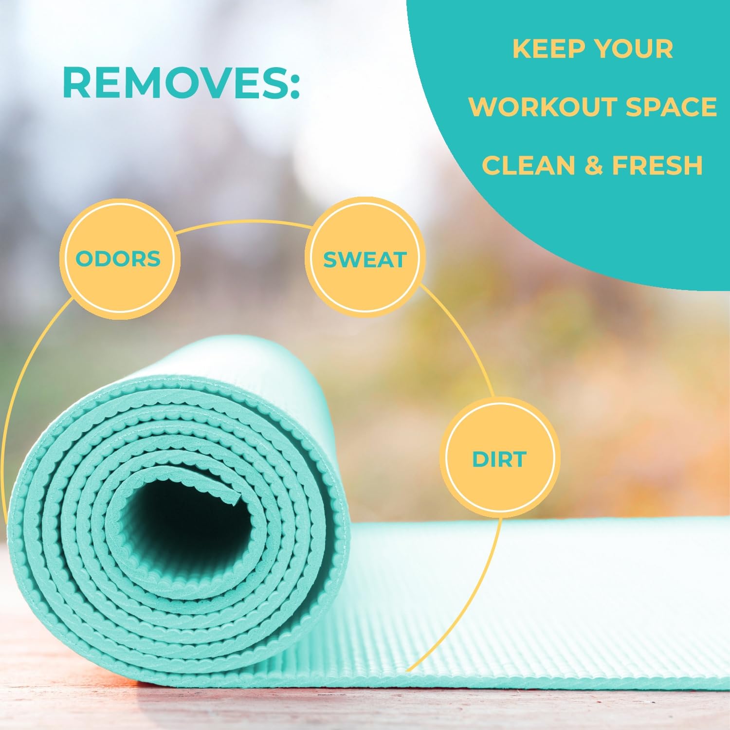 SwaytAway Fitness Mat Cleaner Concentrate Fresh Mint (32 Fl Oz)