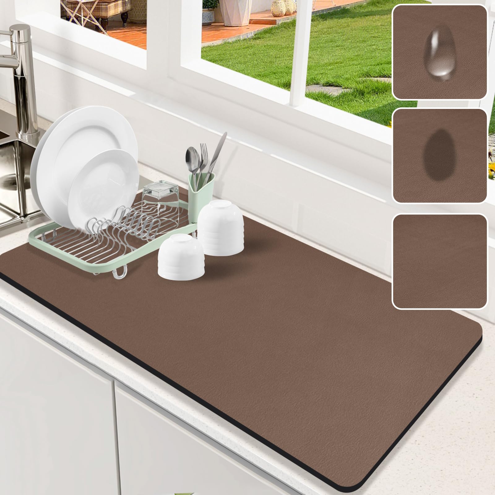 Dish Drying Mat for Kitchen Counter