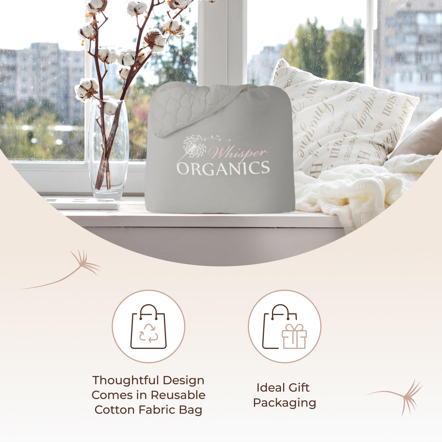 100% Cotton Organic Mattress Pad