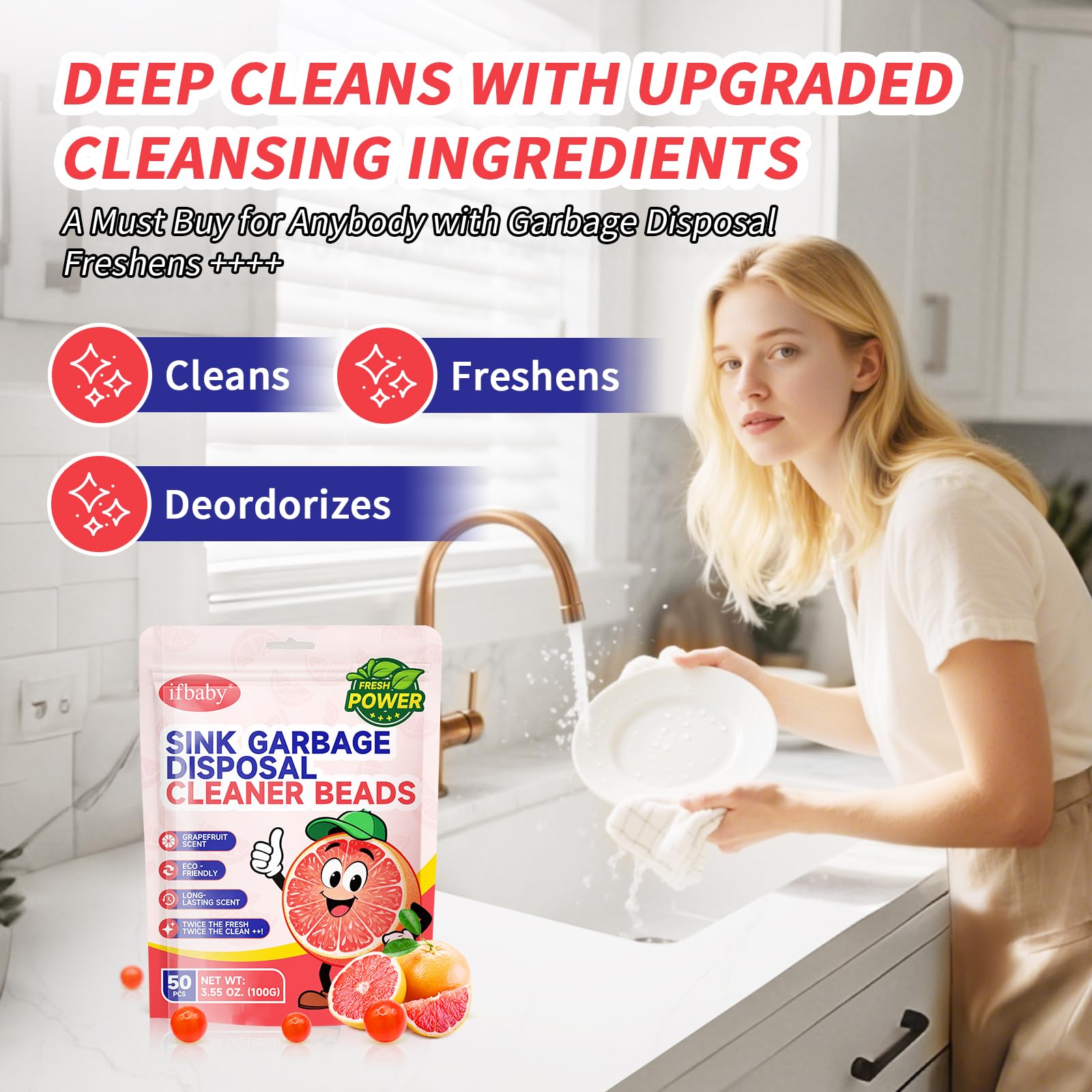 50 Count Garbage Disposal Cleaner and Deodorizer (6.7 Ounce)