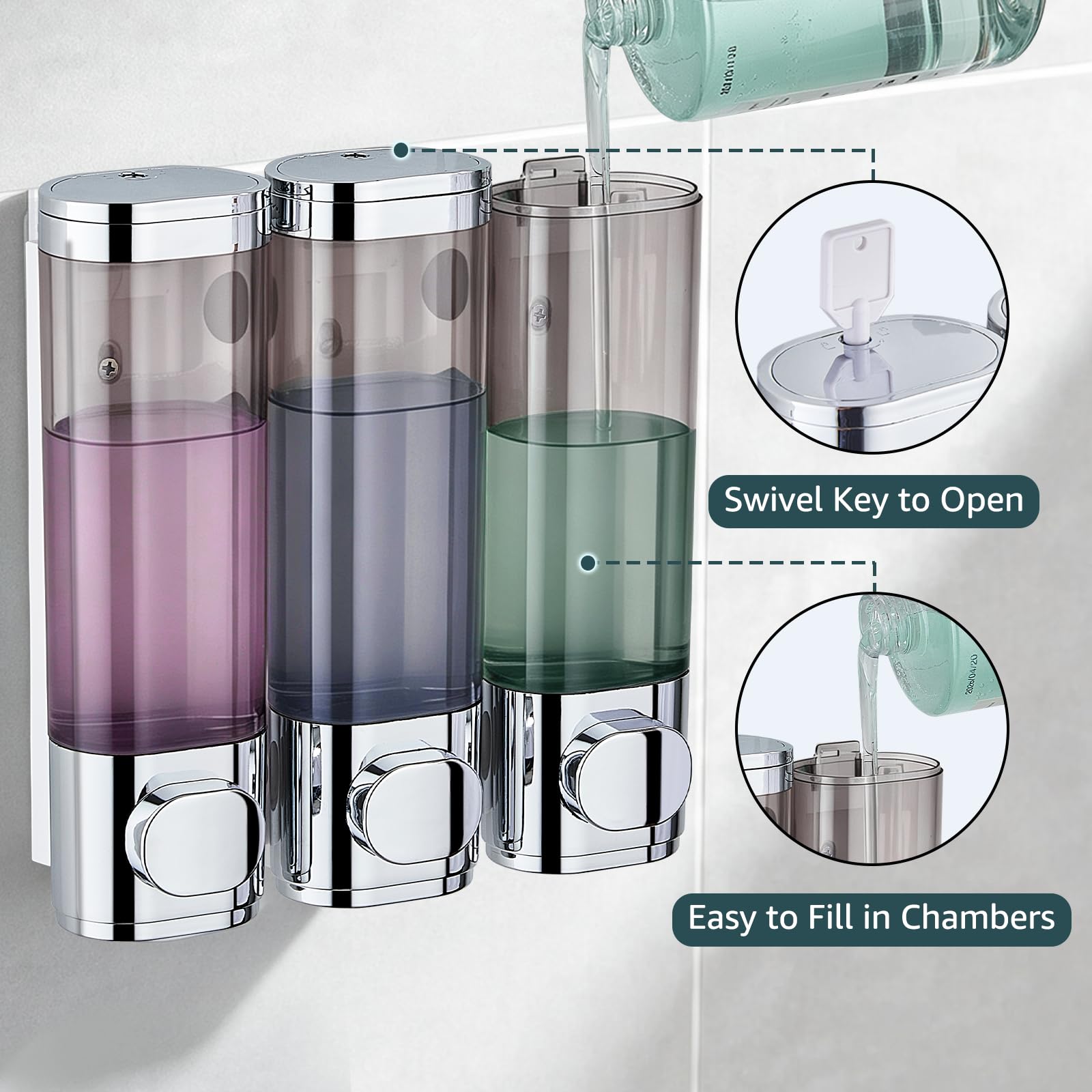 Shampoo and Conditioner Dispenser