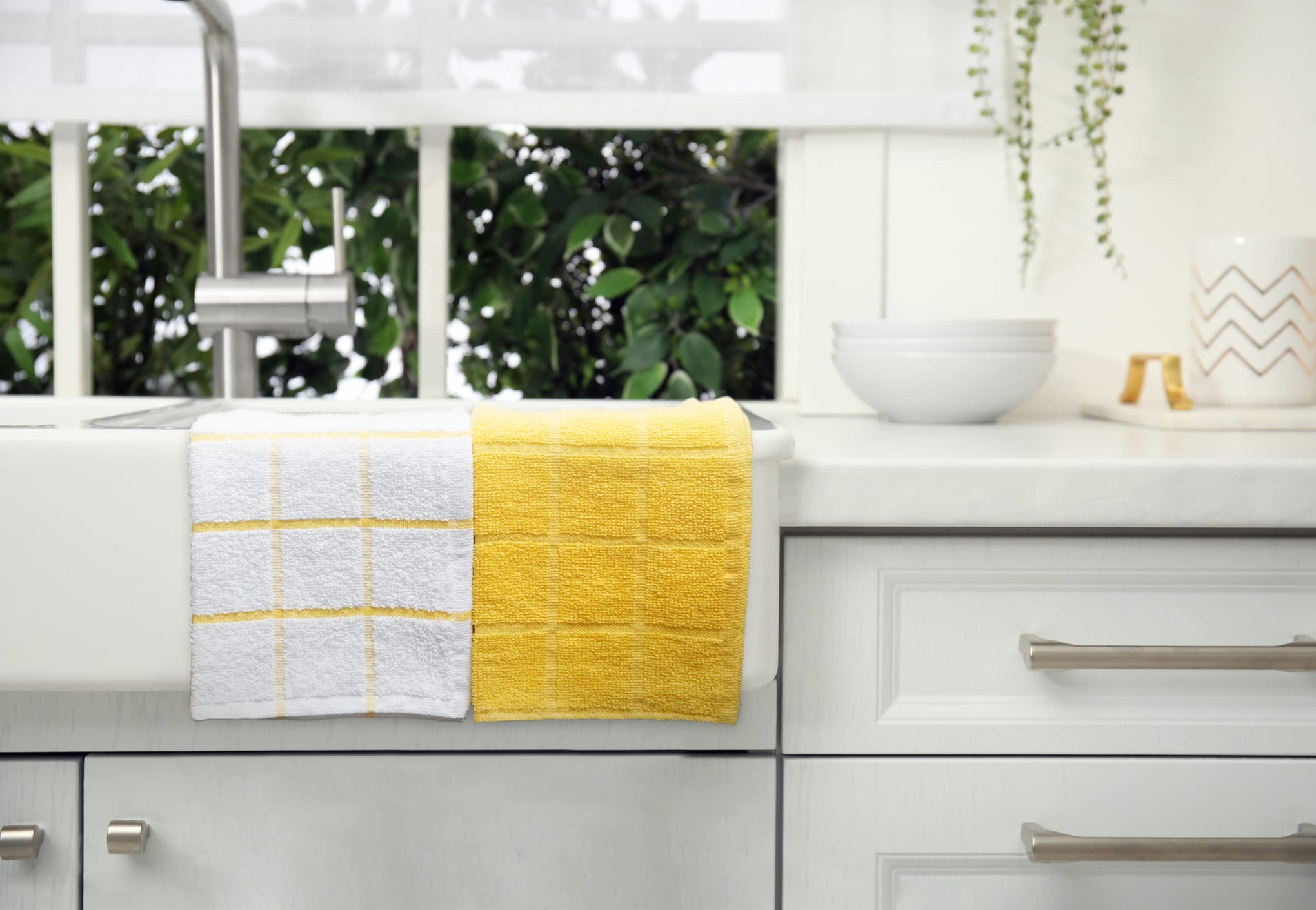 100% Cotton Terry Dish Cloth & Dish Towel (6 Count)