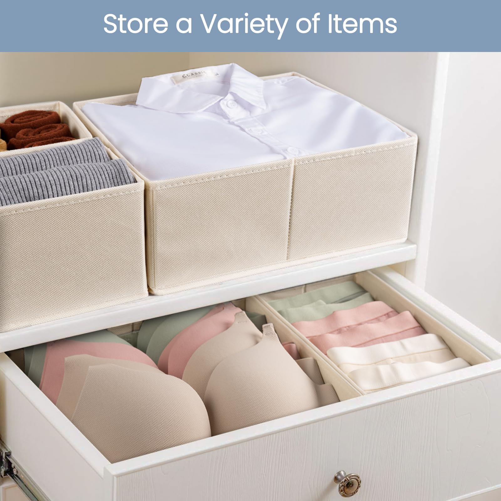 Drawer Organizer Clothes (24 Count)