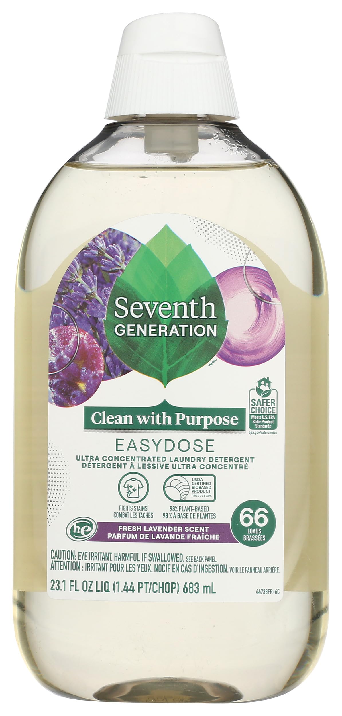 EasyDose Laundry Detergent Fresh Lavender Ultra Concentrated Washing Detergent 23 oz (23.1 Fl Oz) - ModHome Supplies