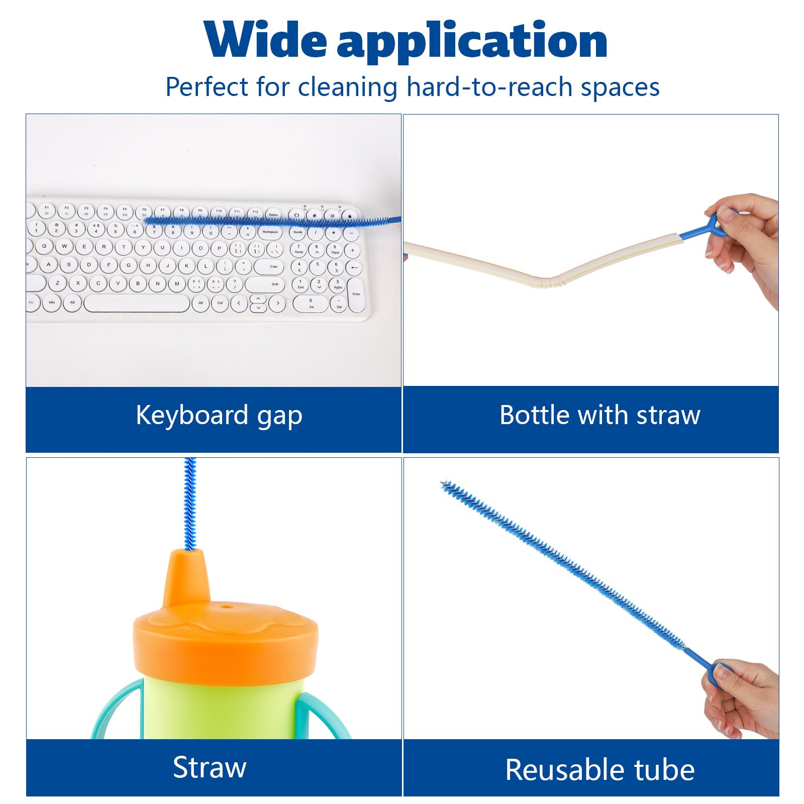 4pcs Straw Cleaner Brushes for Stanley (4 Count)