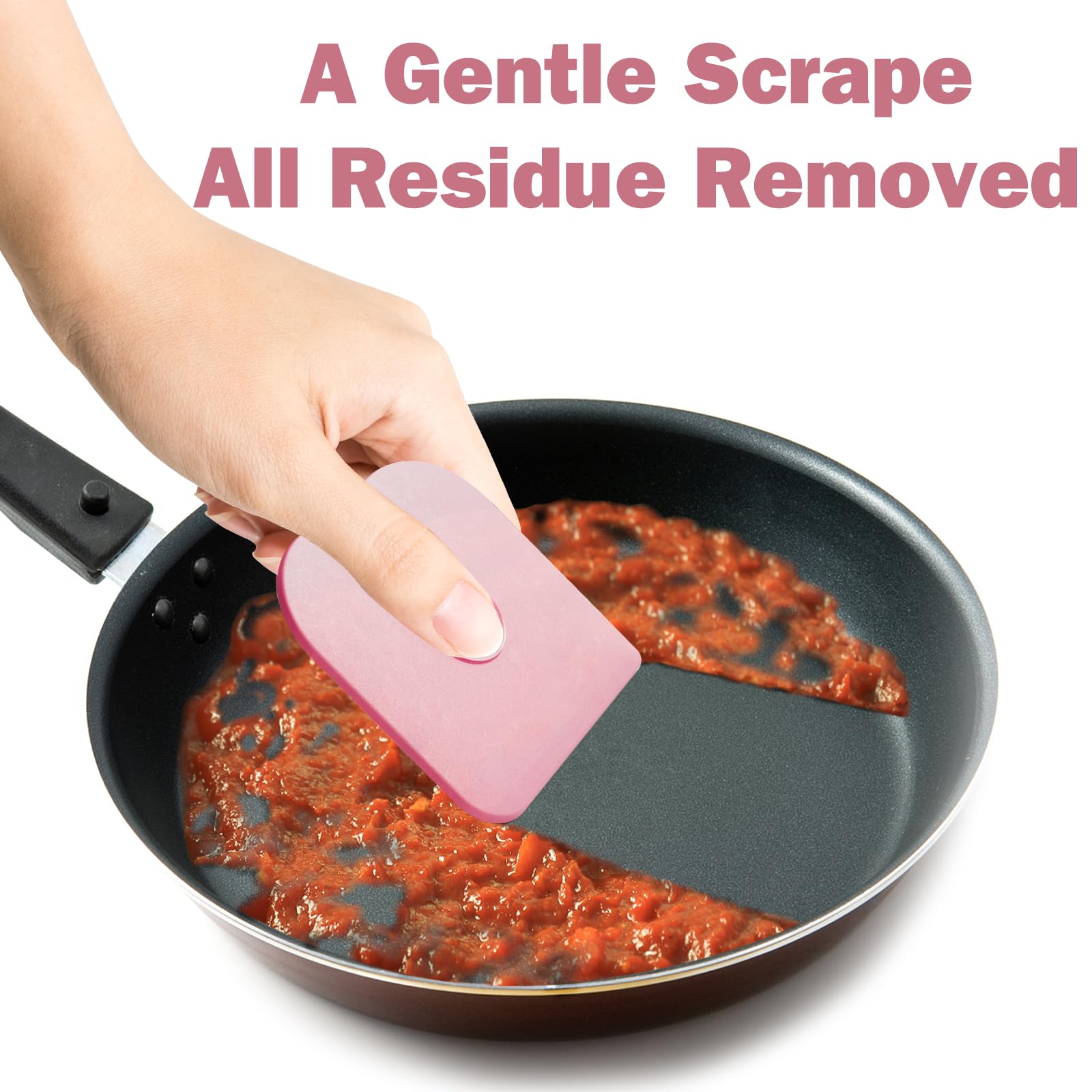 Pan Scraper 5 Pcs Pot & Dish Scraper Plastic (5 Count)