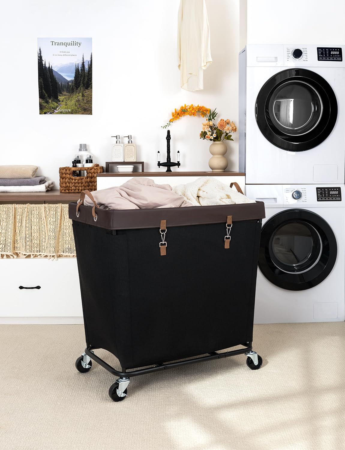 320L Laundry Basket with Wheels