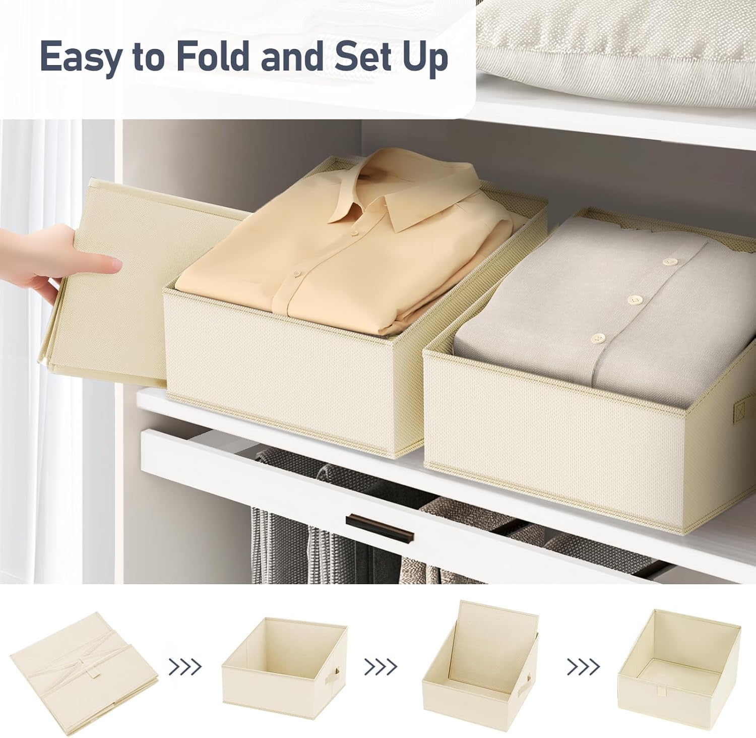 Closet Storage Bins (10 Count)