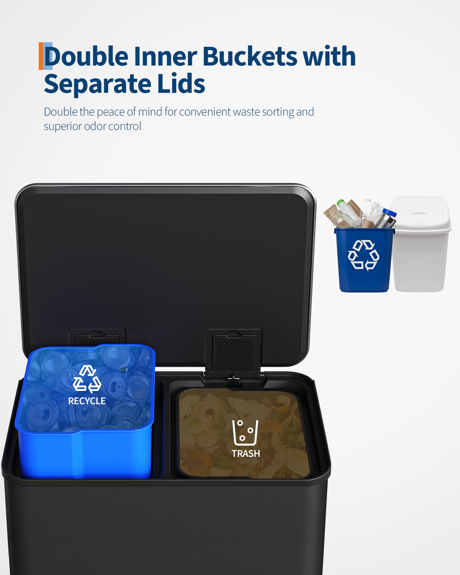 60 L 16 gal Kitchen Trash Can