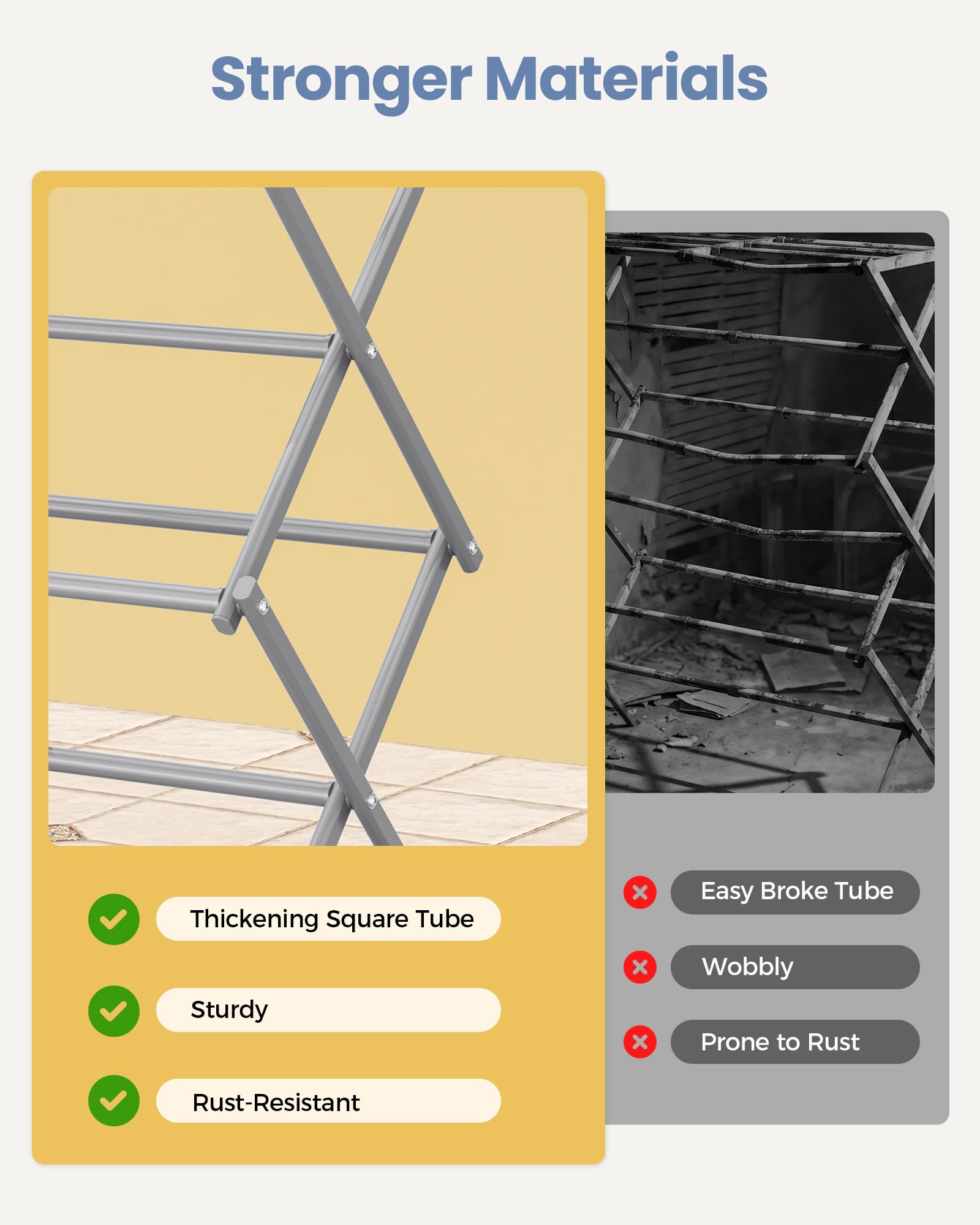 Oversize 3 Tier Clothes Drying Rack