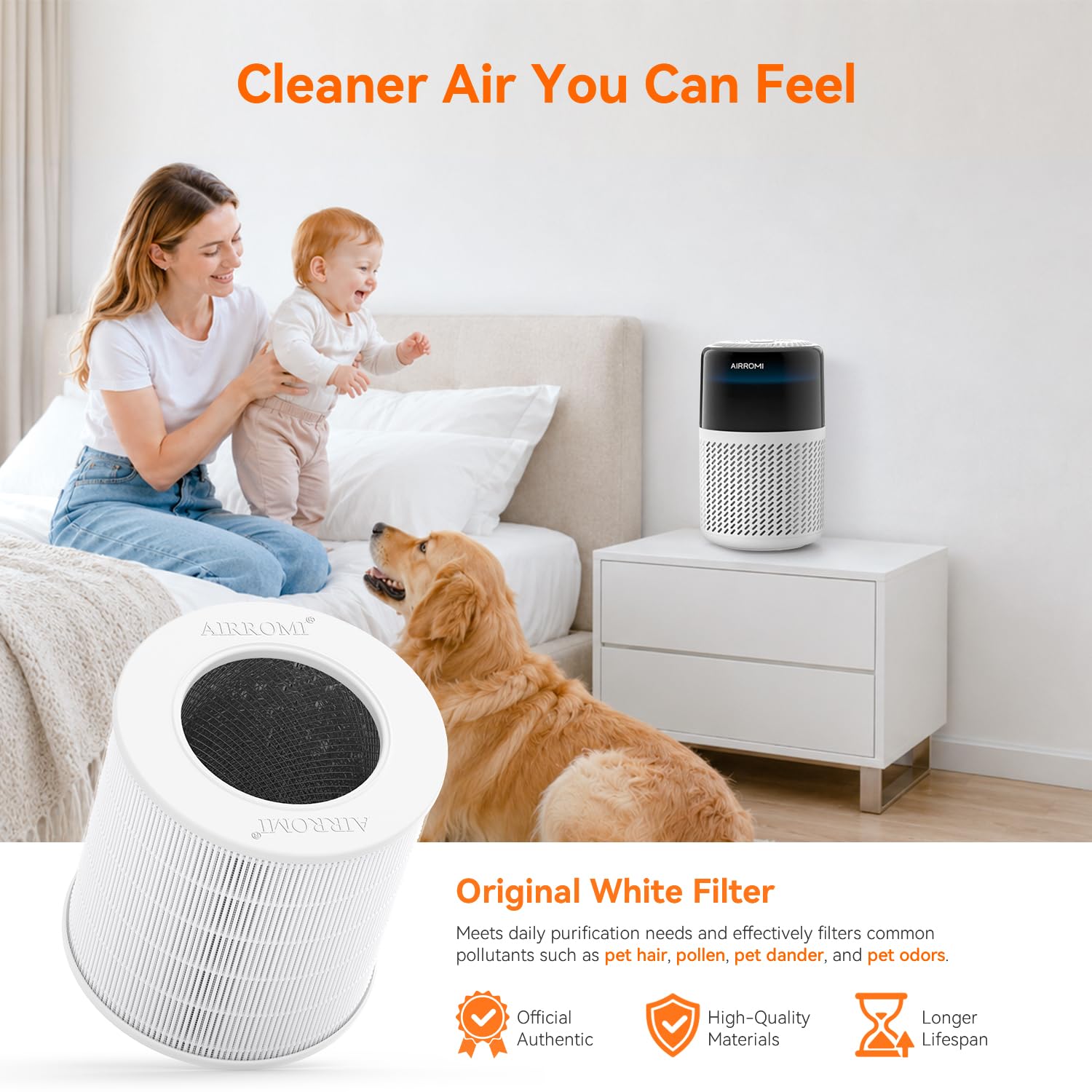 HEPA Air Purifier for Bedroom&Home