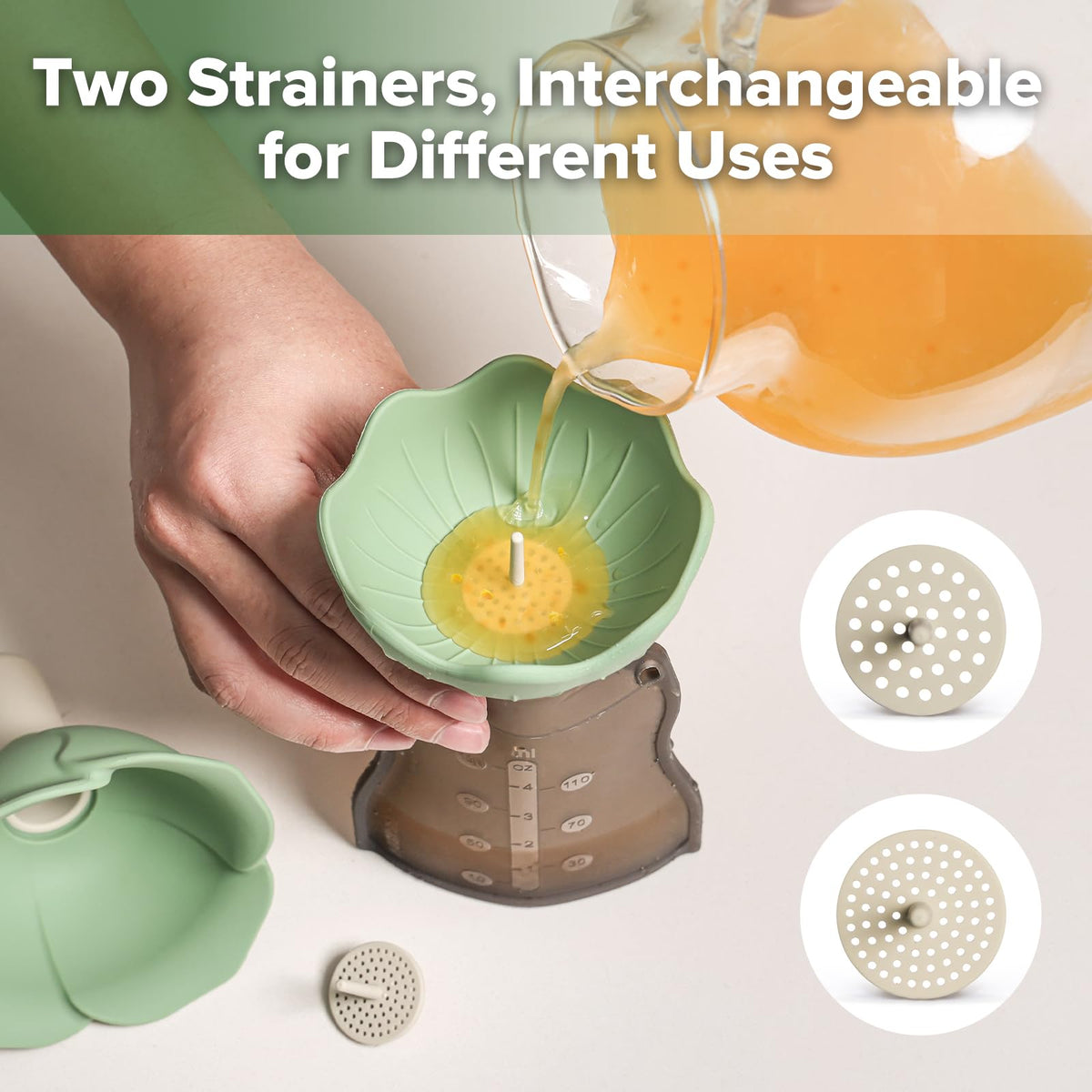 Silicone Flower Funnel Set (2 Count)
