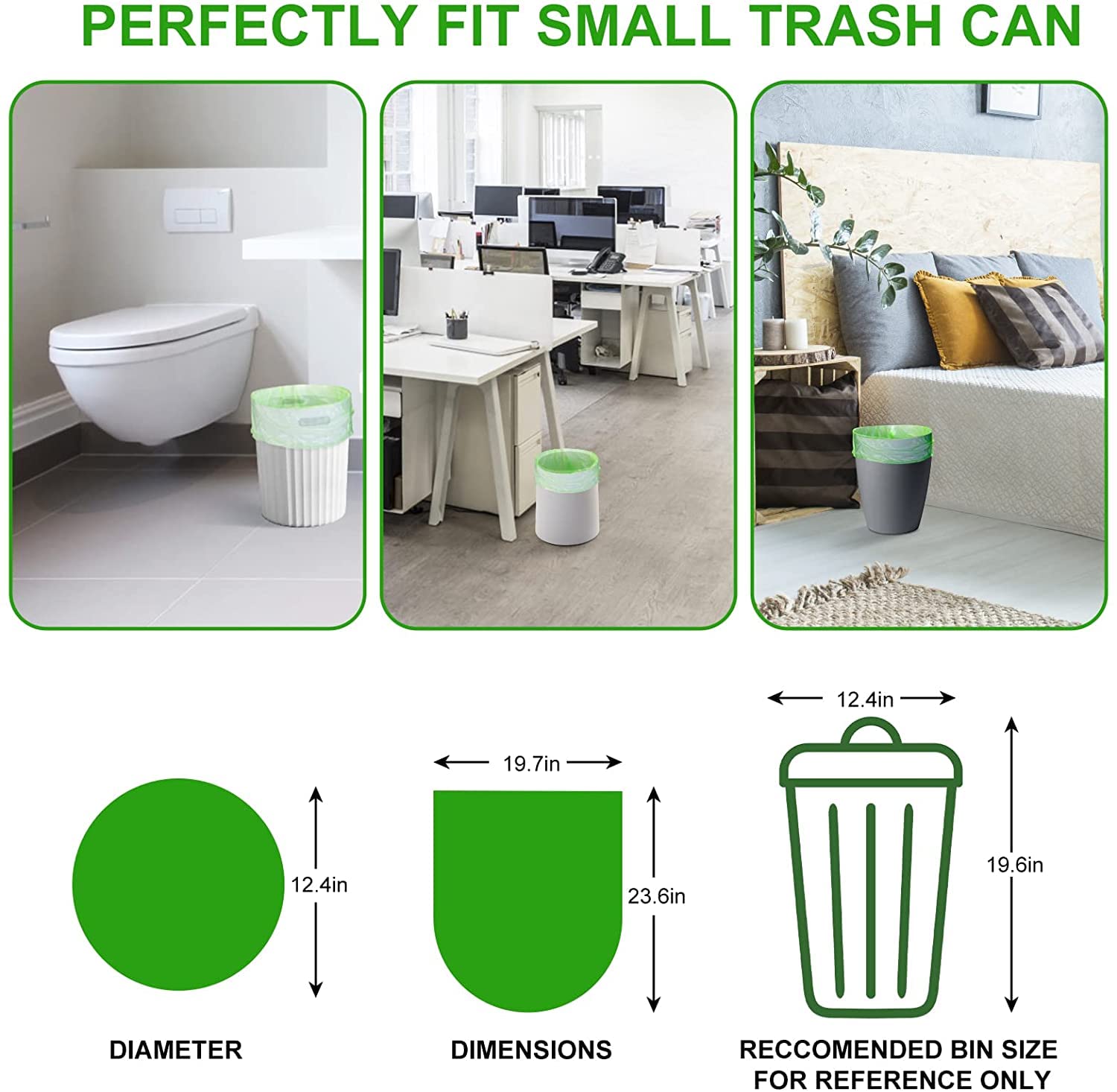 Biodegradable Trash Bags (160 Count)