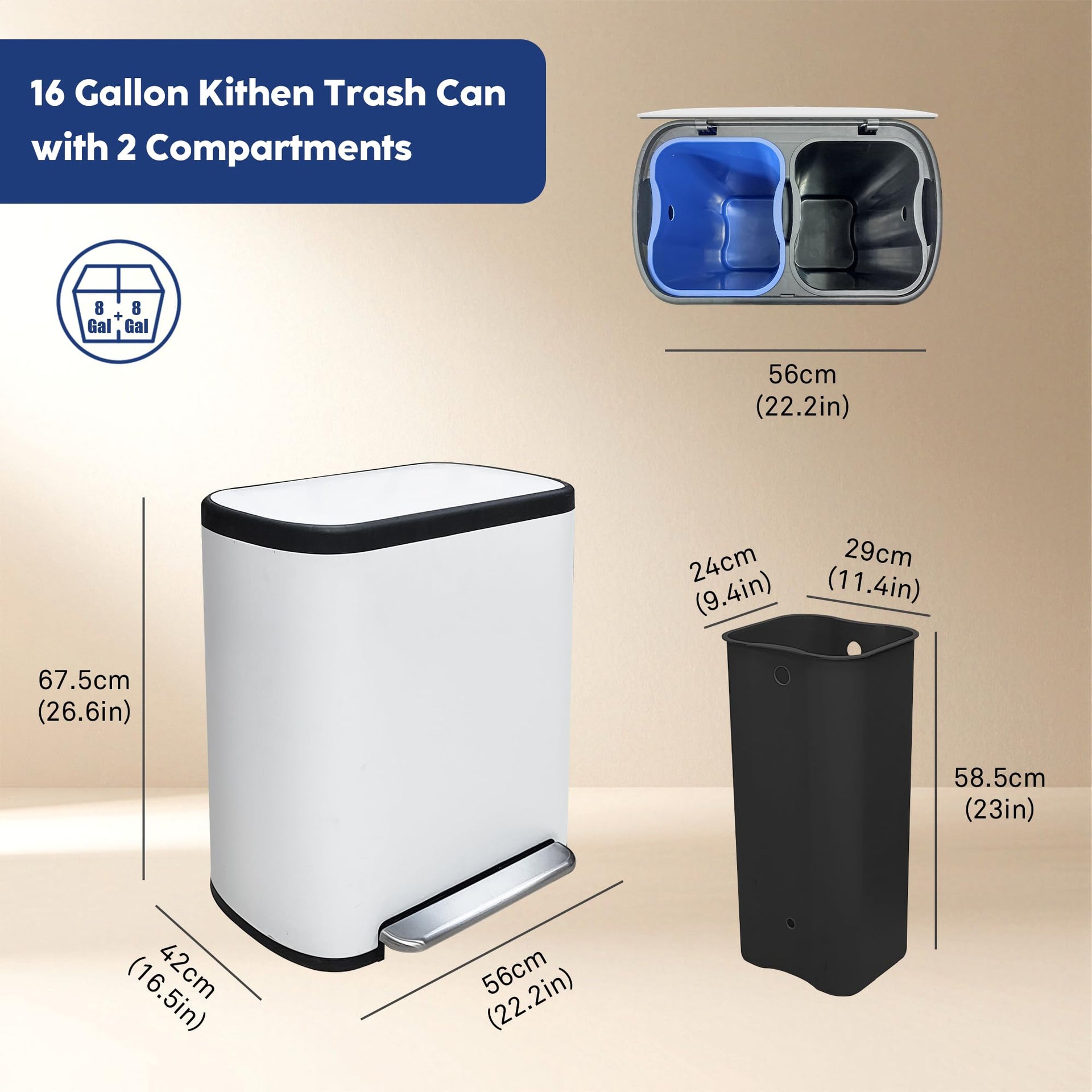 Dual Trash Can