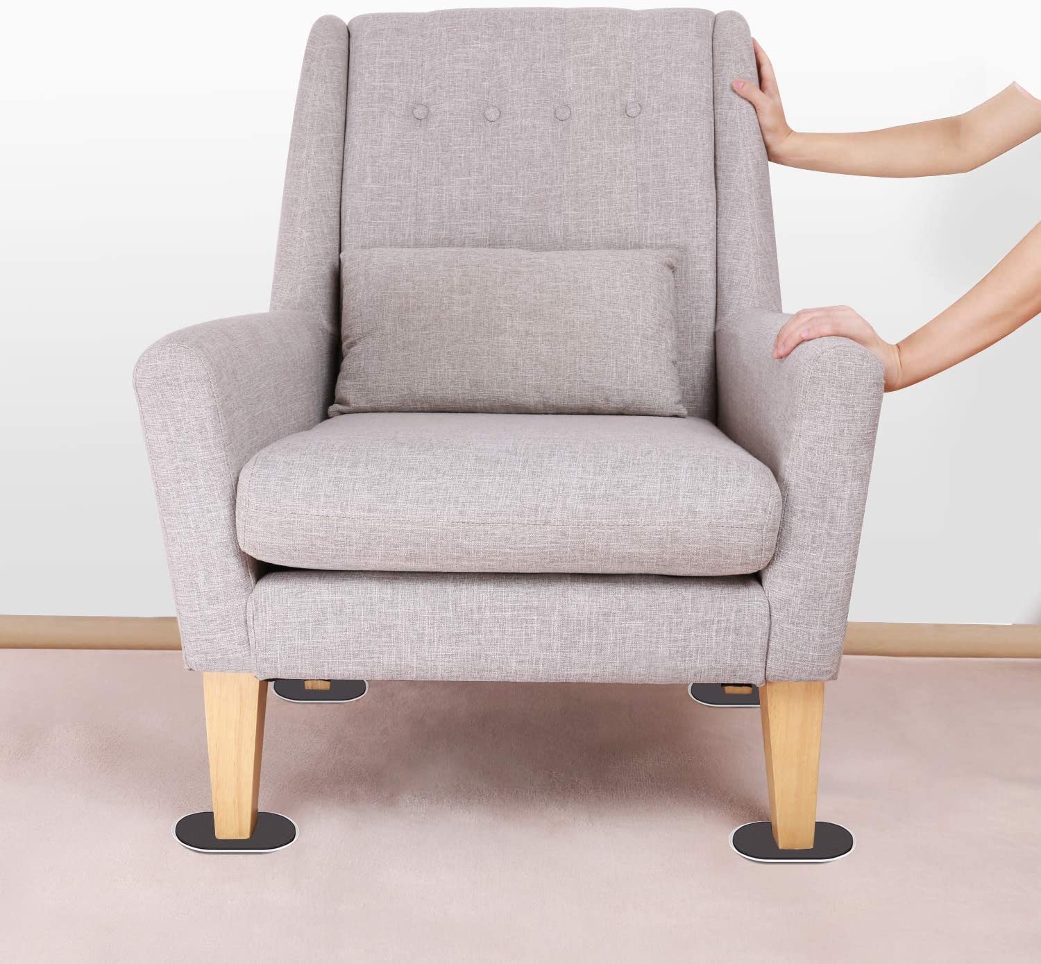 Large Furniture Sliders for Carpet (8 Count)