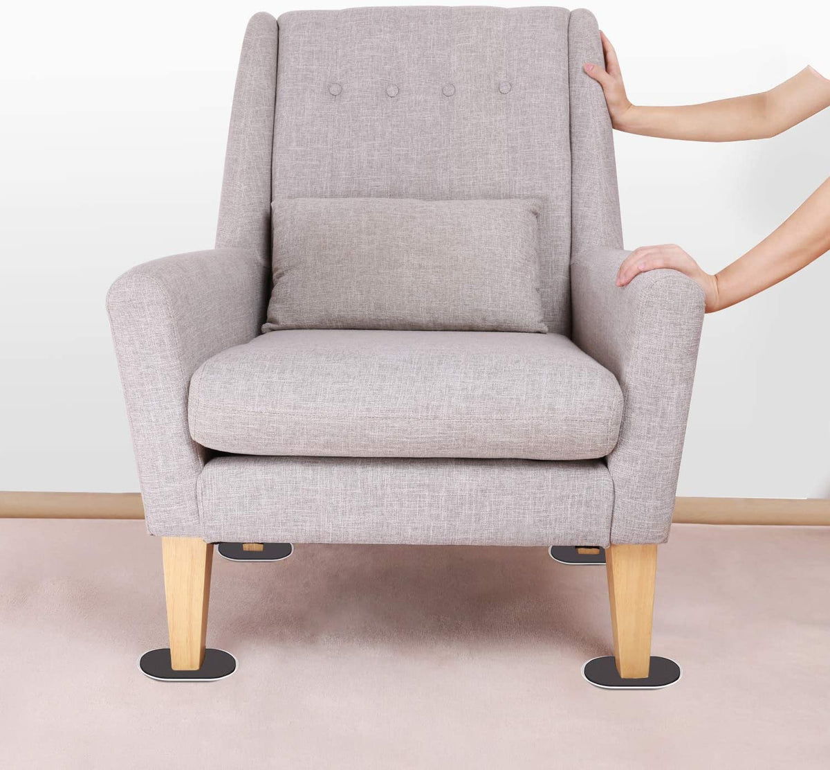 Large Furniture Sliders for Carpet (8 Count)