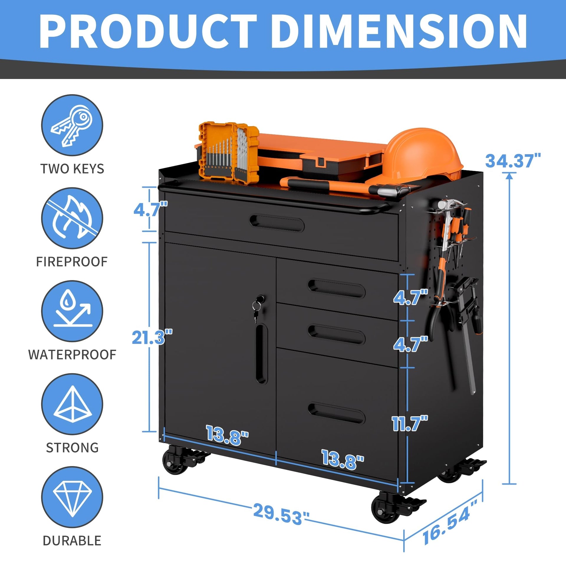 Metal Storage Cabinet for Garage