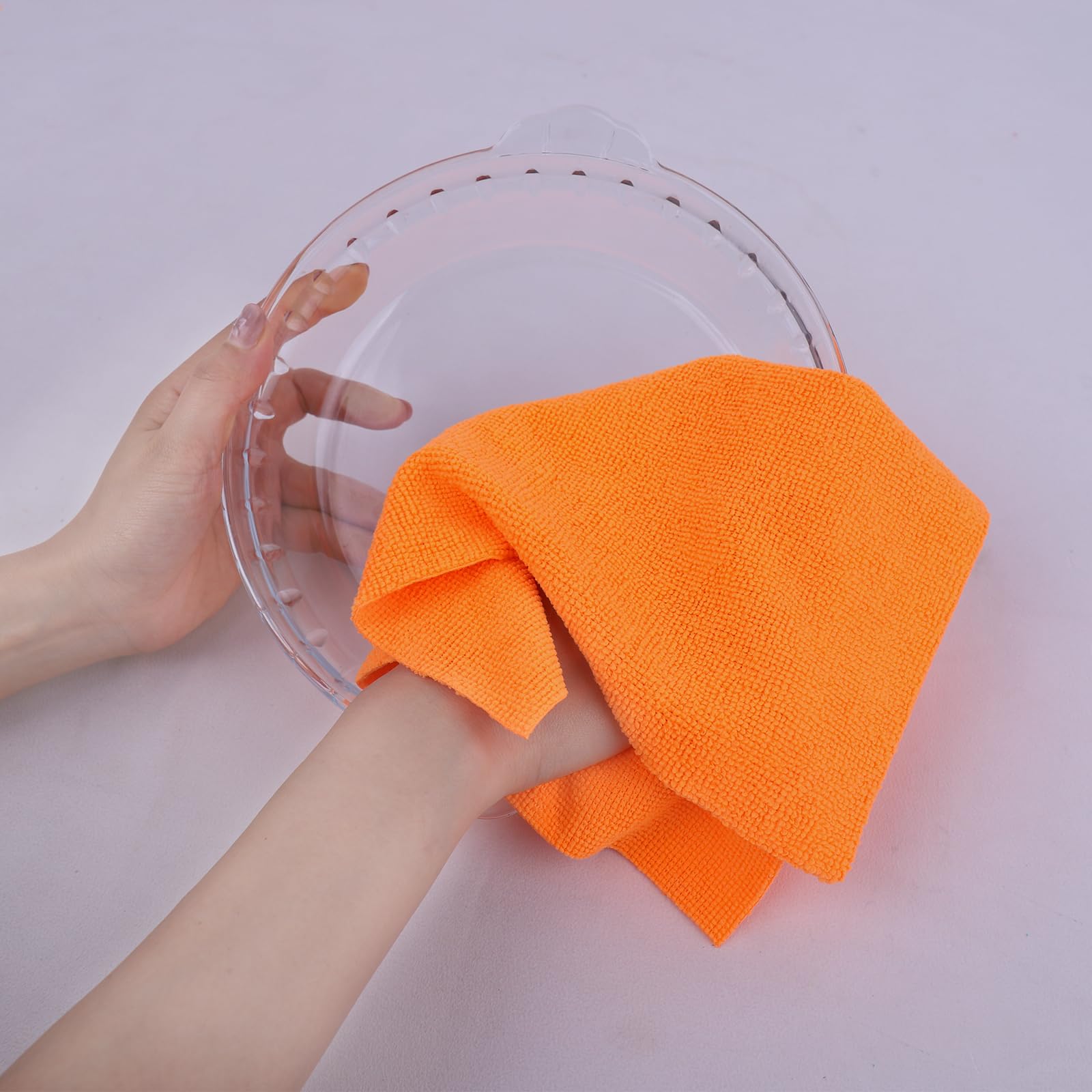 50PK Profesional Resuable Lint Free Microfiber Edgeless Cleaning Cloth Cleaning Rags (50 Count)