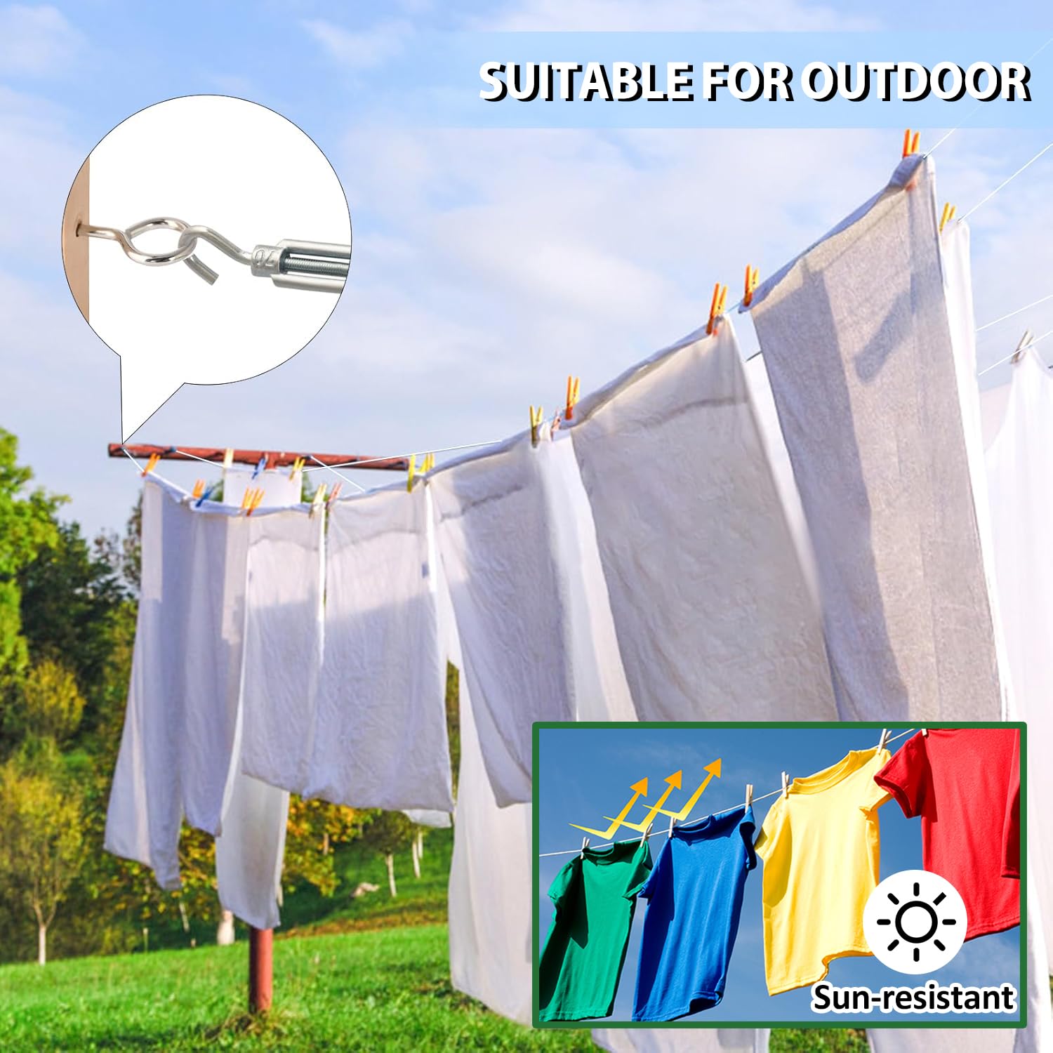 1 8" Clothesline Wire Kit