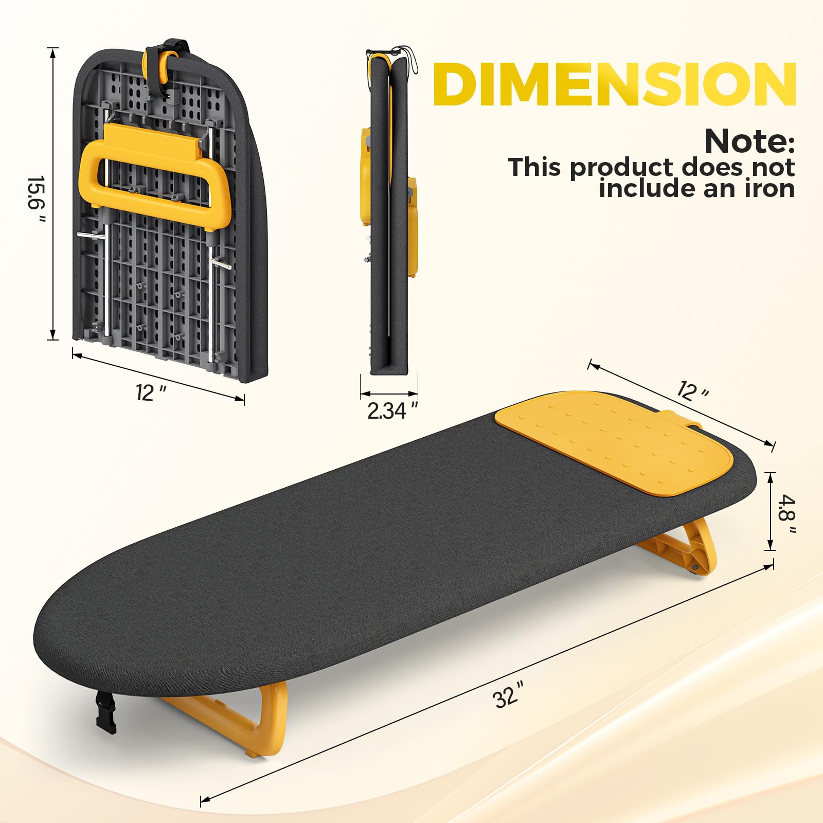 Small Ironing Board with Iron Mat