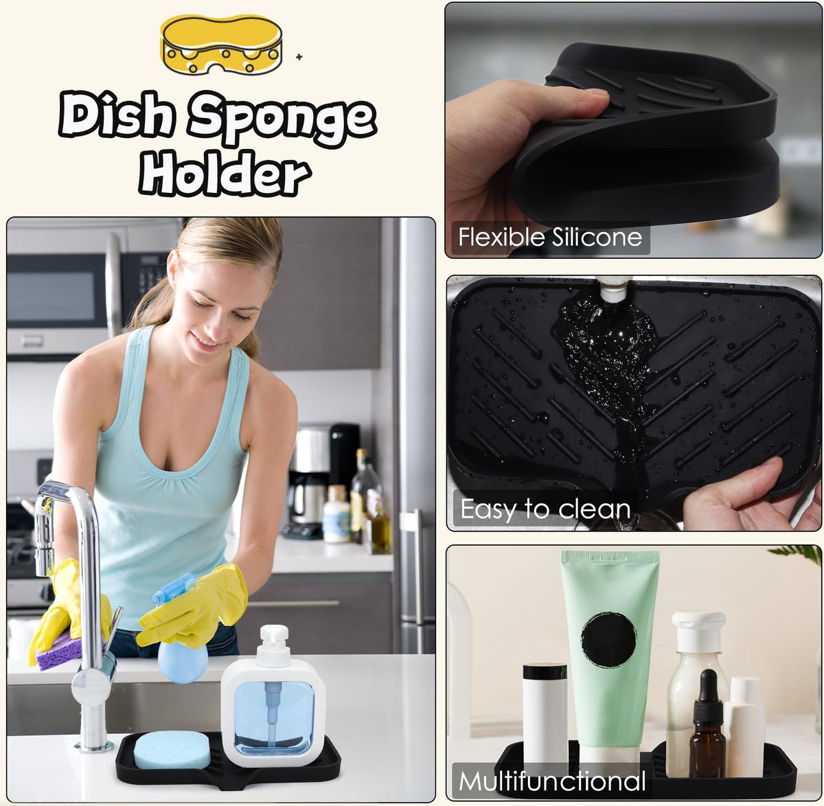 Silicone Bathroom Soap Dishes (5.6 Ounce)